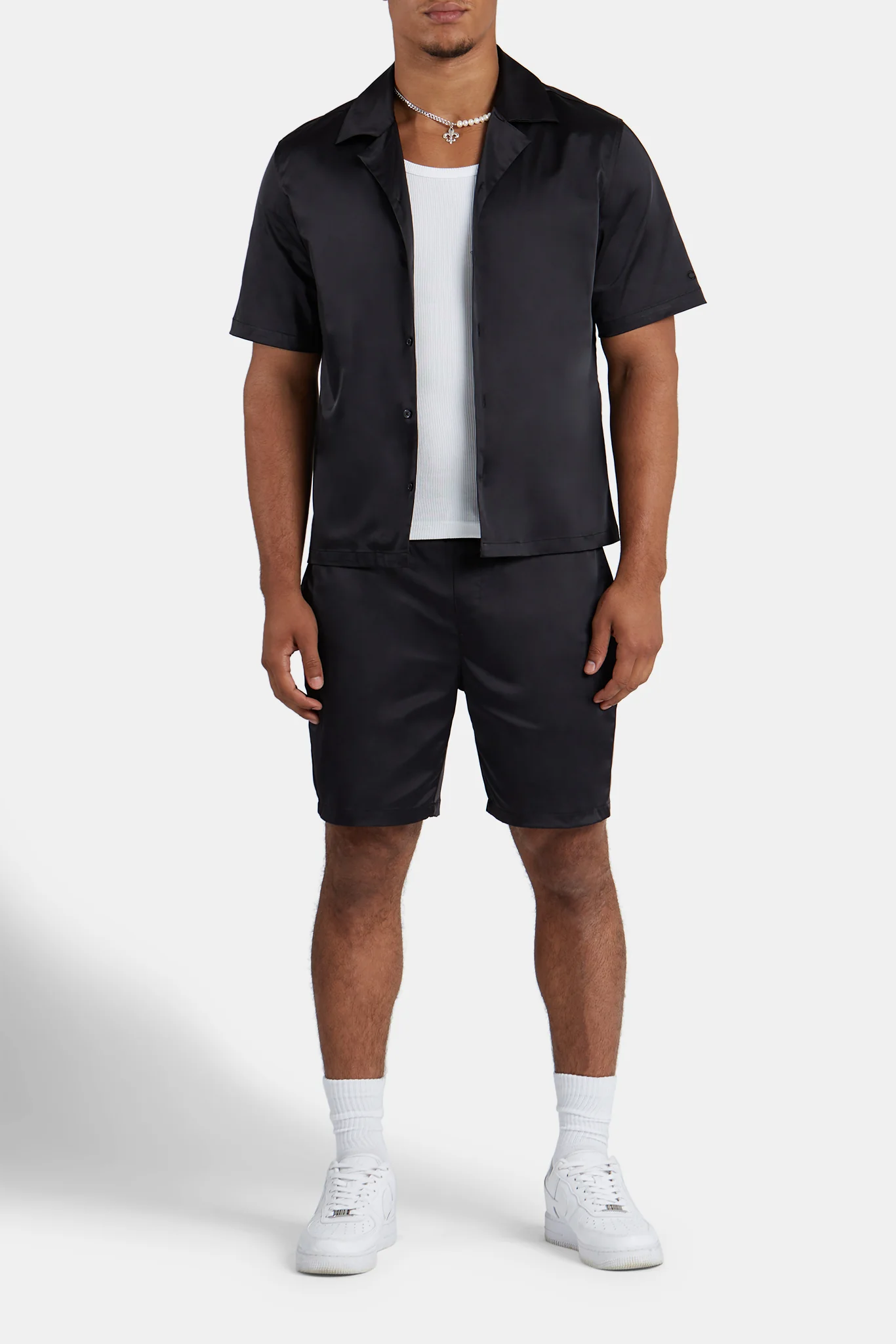 Heavyweight Satin Short - Black - Image 2