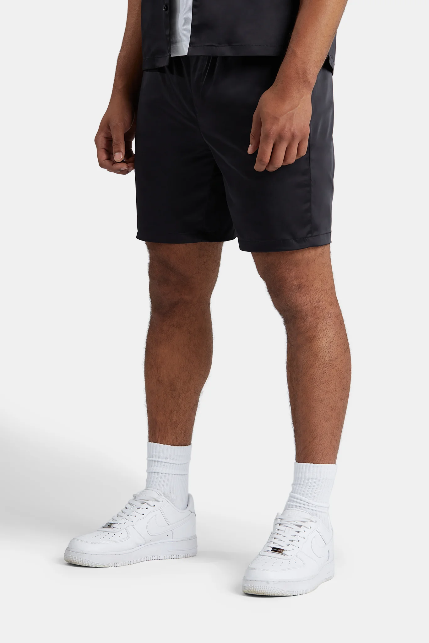 Heavyweight Satin Short - Black - Image 3