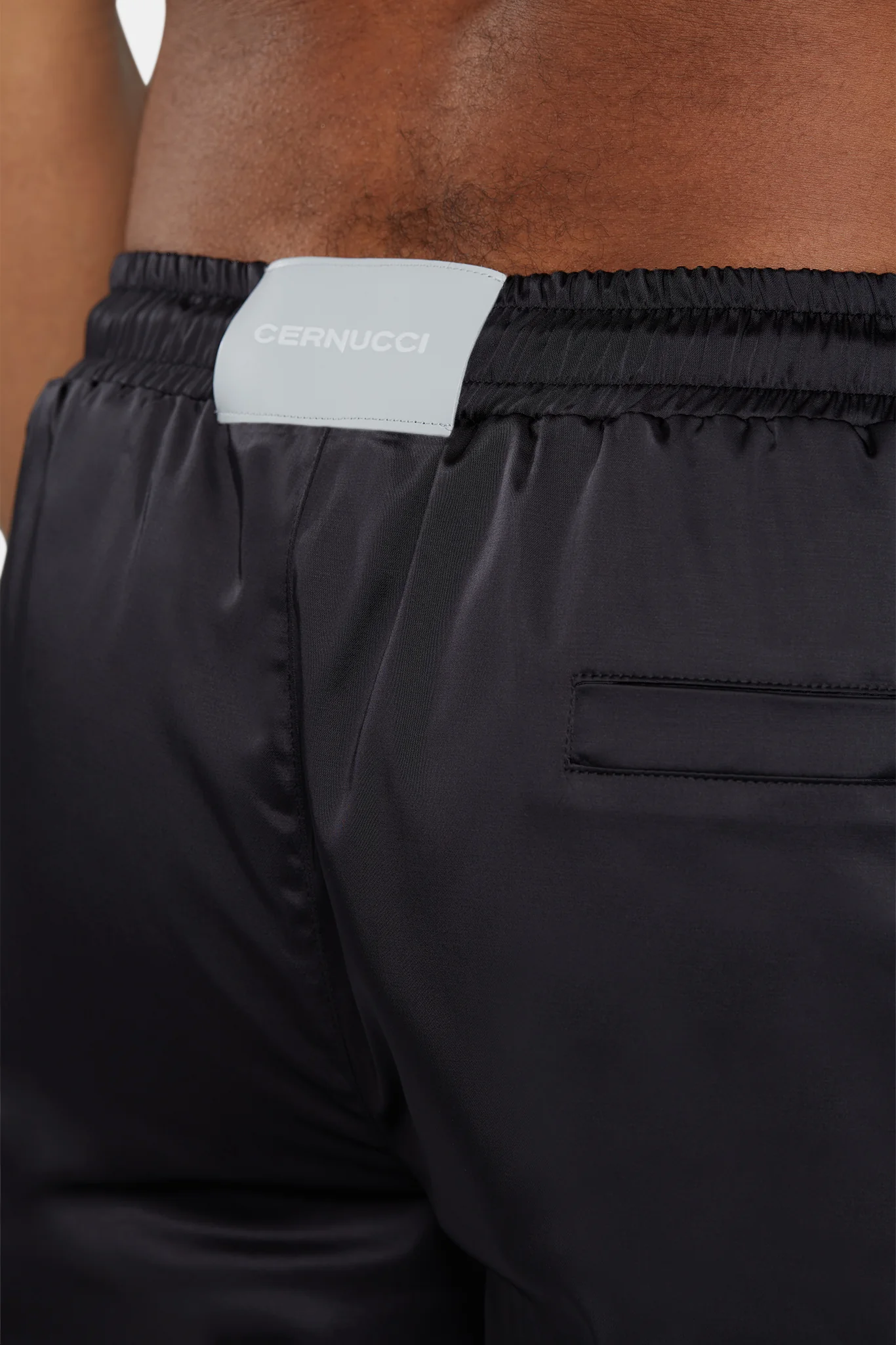 Heavyweight Satin Short - Black - Image 4