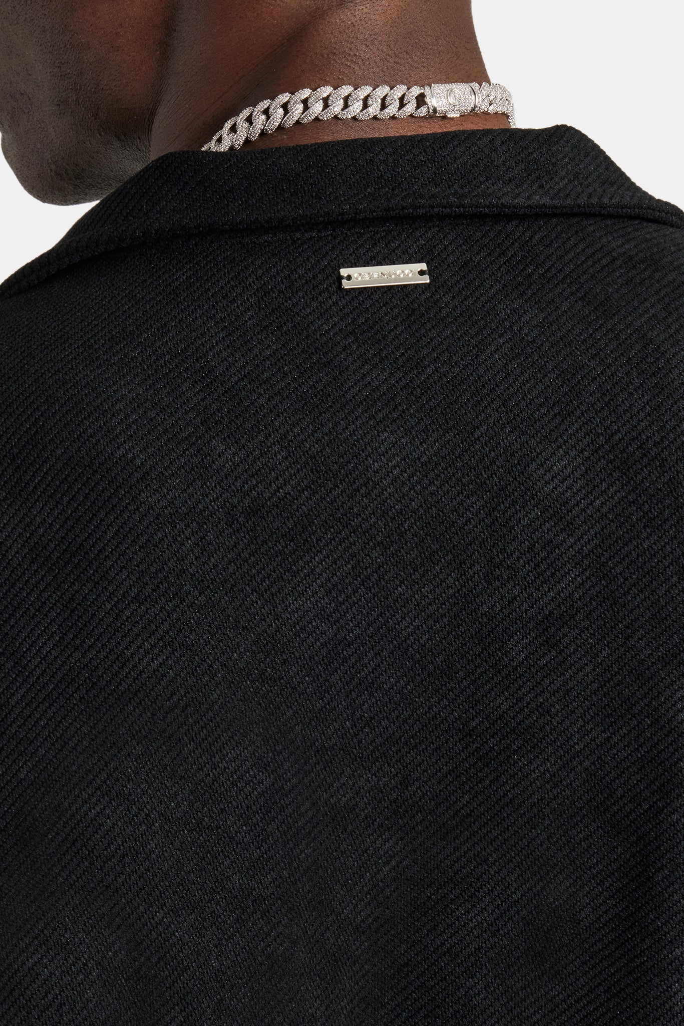 Heavyweight Textured Shirt - Black - Image 3
