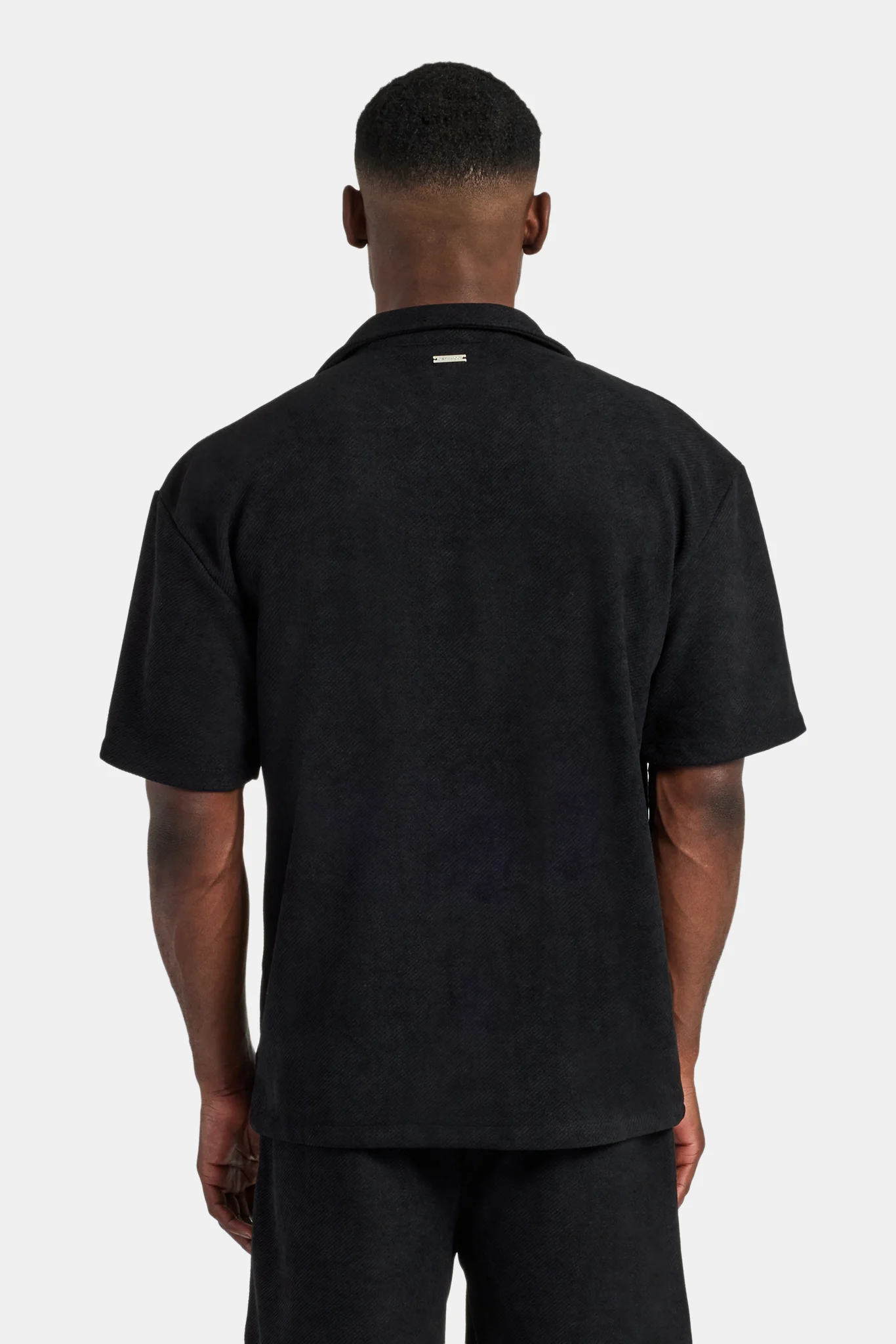 Heavyweight Textured Shirt - Black - Image 4