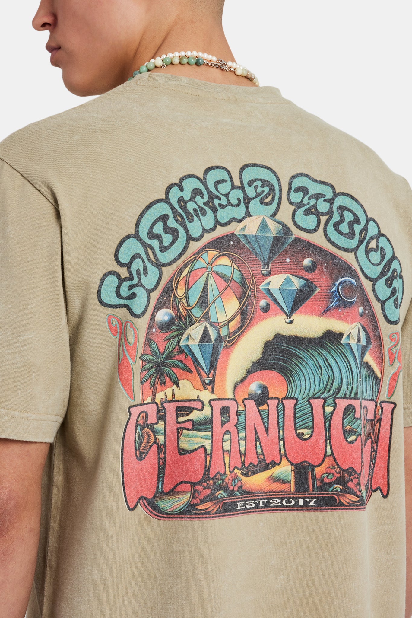 Heavyweight World Tour Graphic T-Shirt - Sage - Image 3