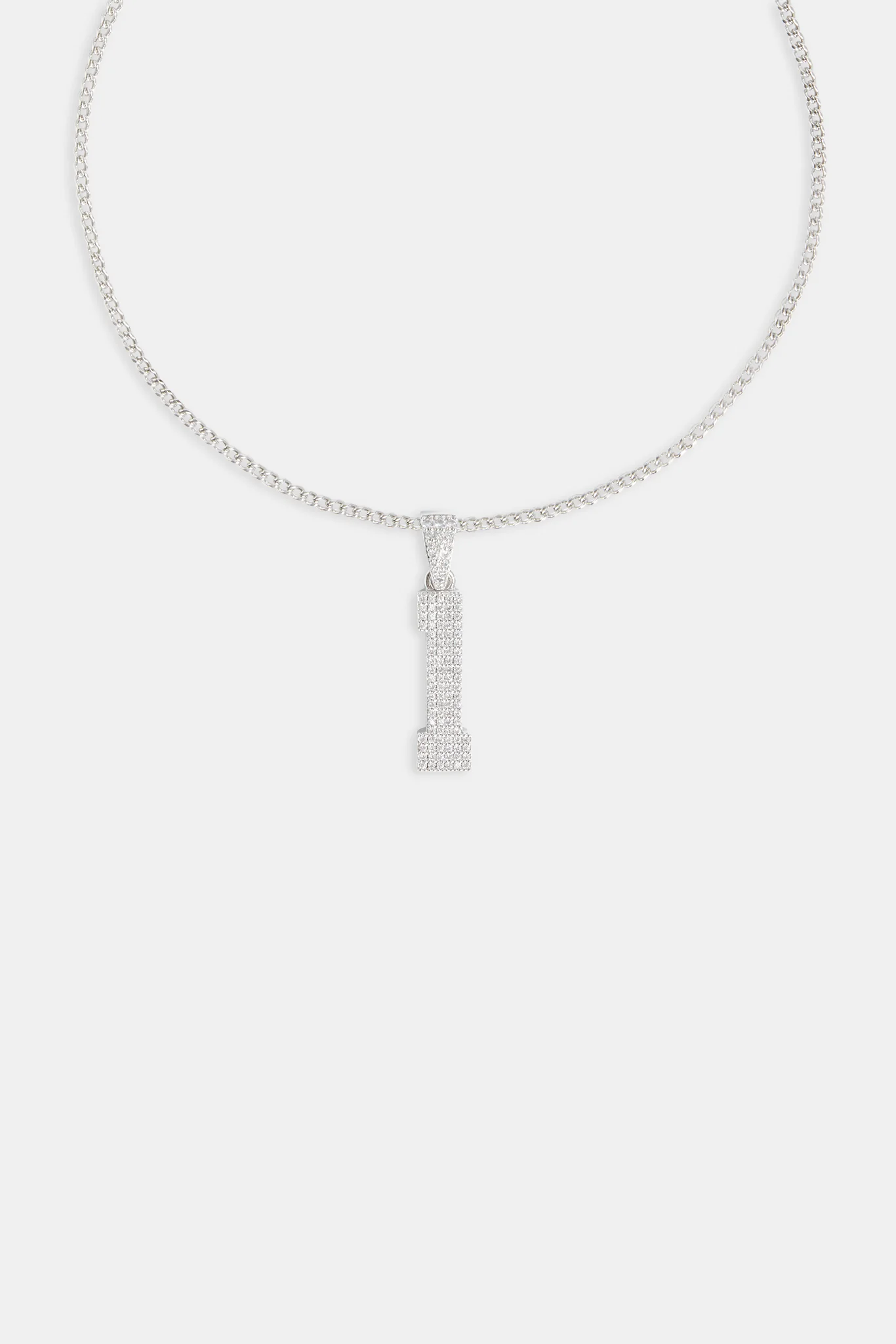 Iced 1 Number Pendant