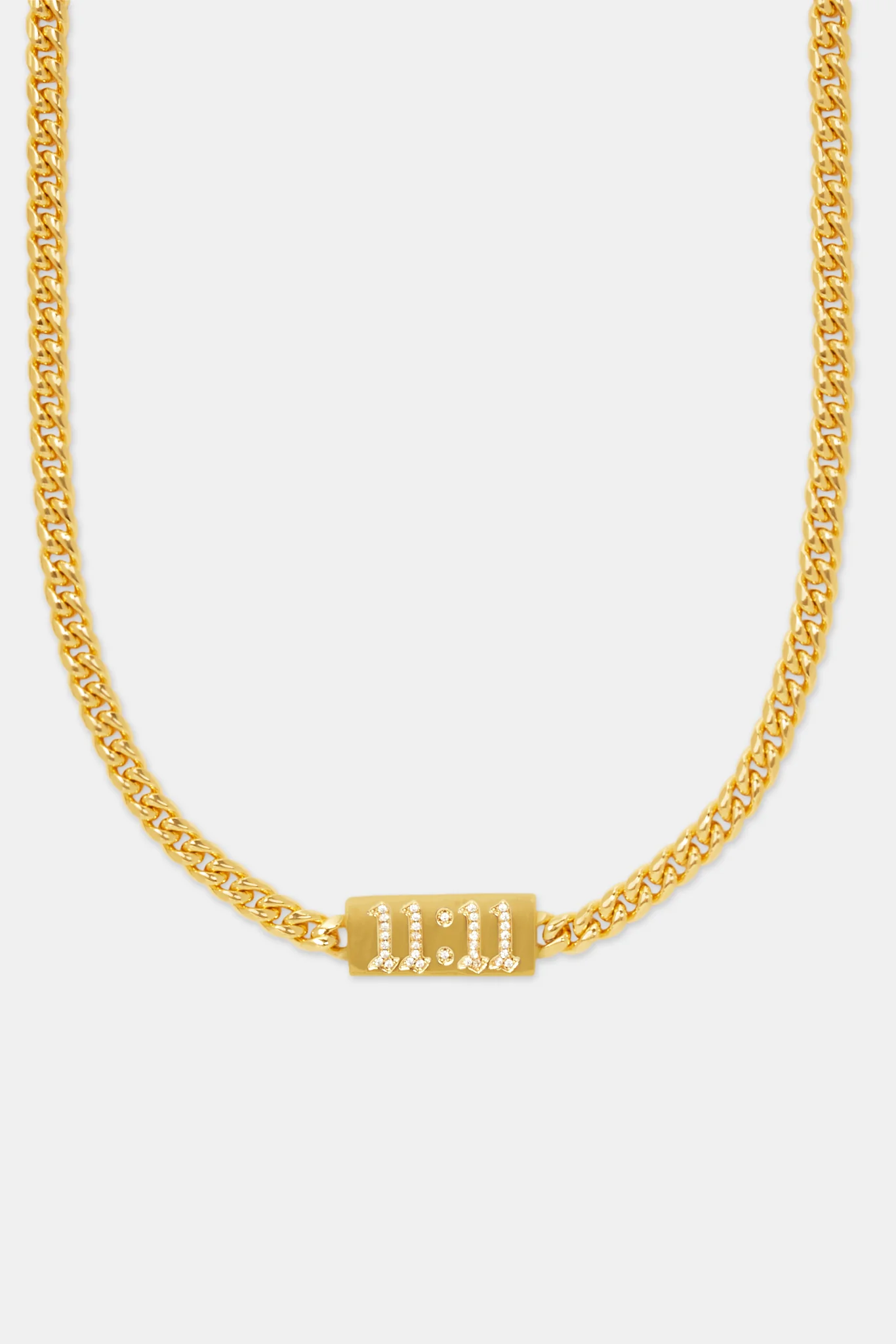 Iced 11:11 Cuban Chain - Gold - Image 2