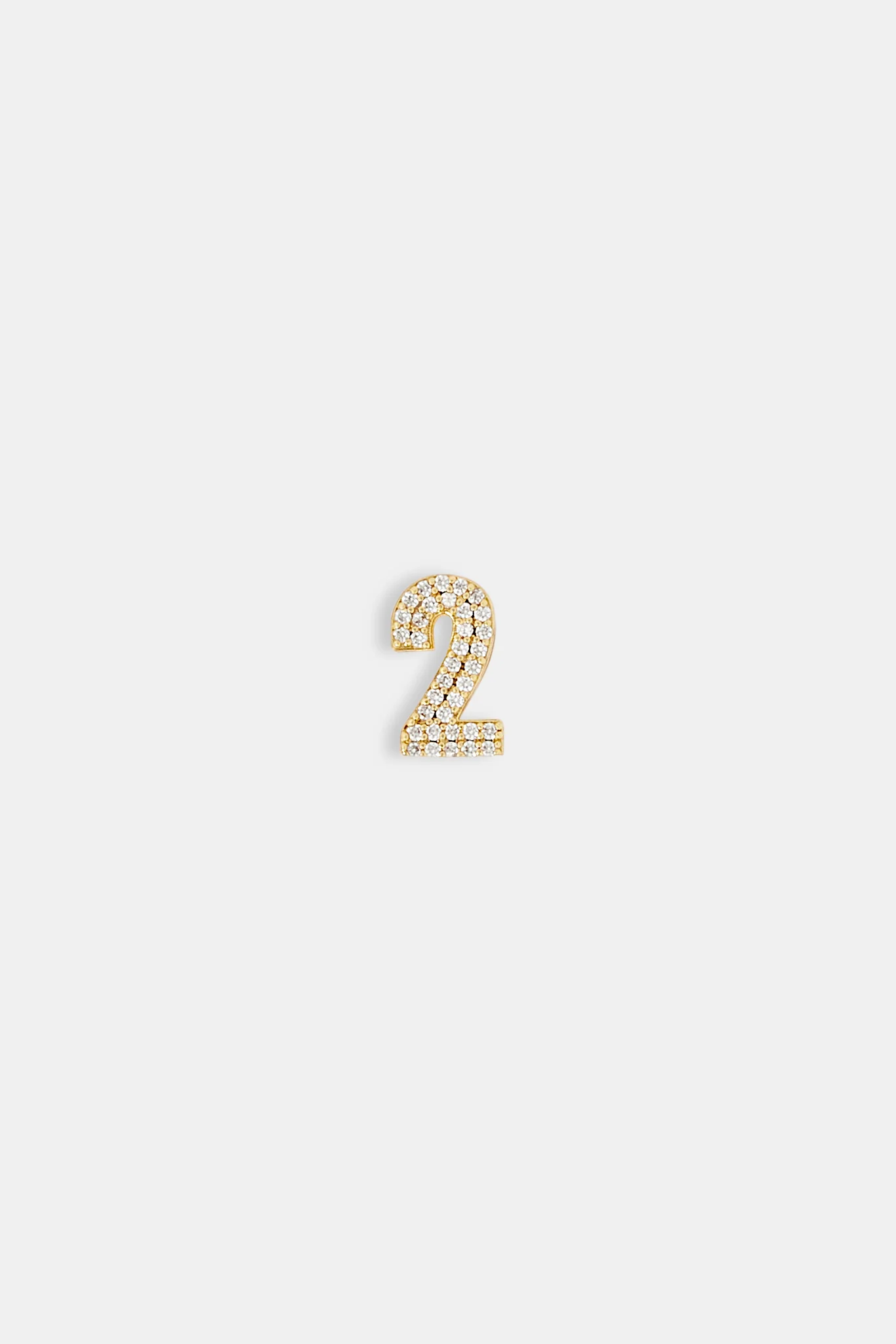 Iced 12mm Number Pendant - Image 3