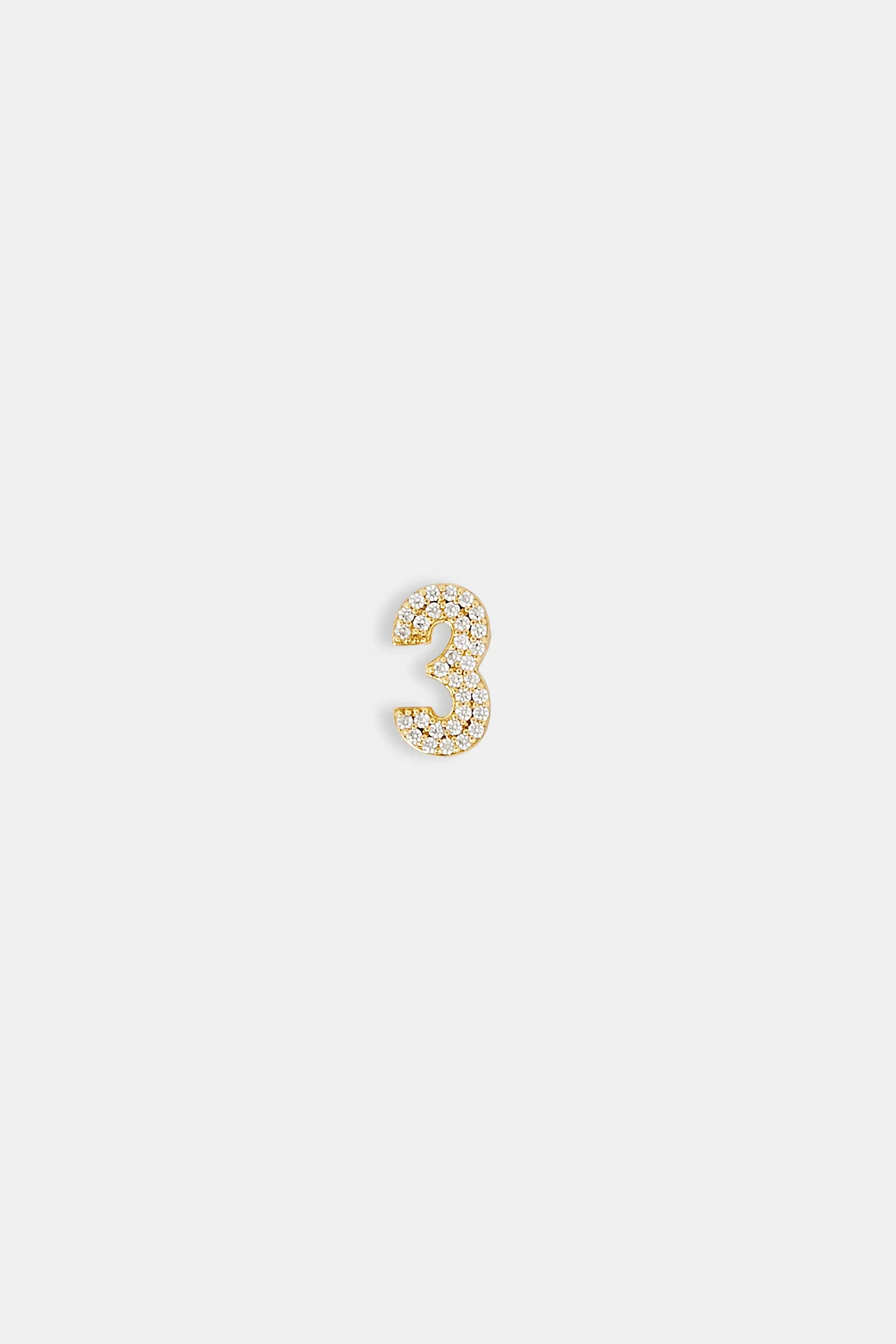 Iced 12mm Number Pendant - Image 4