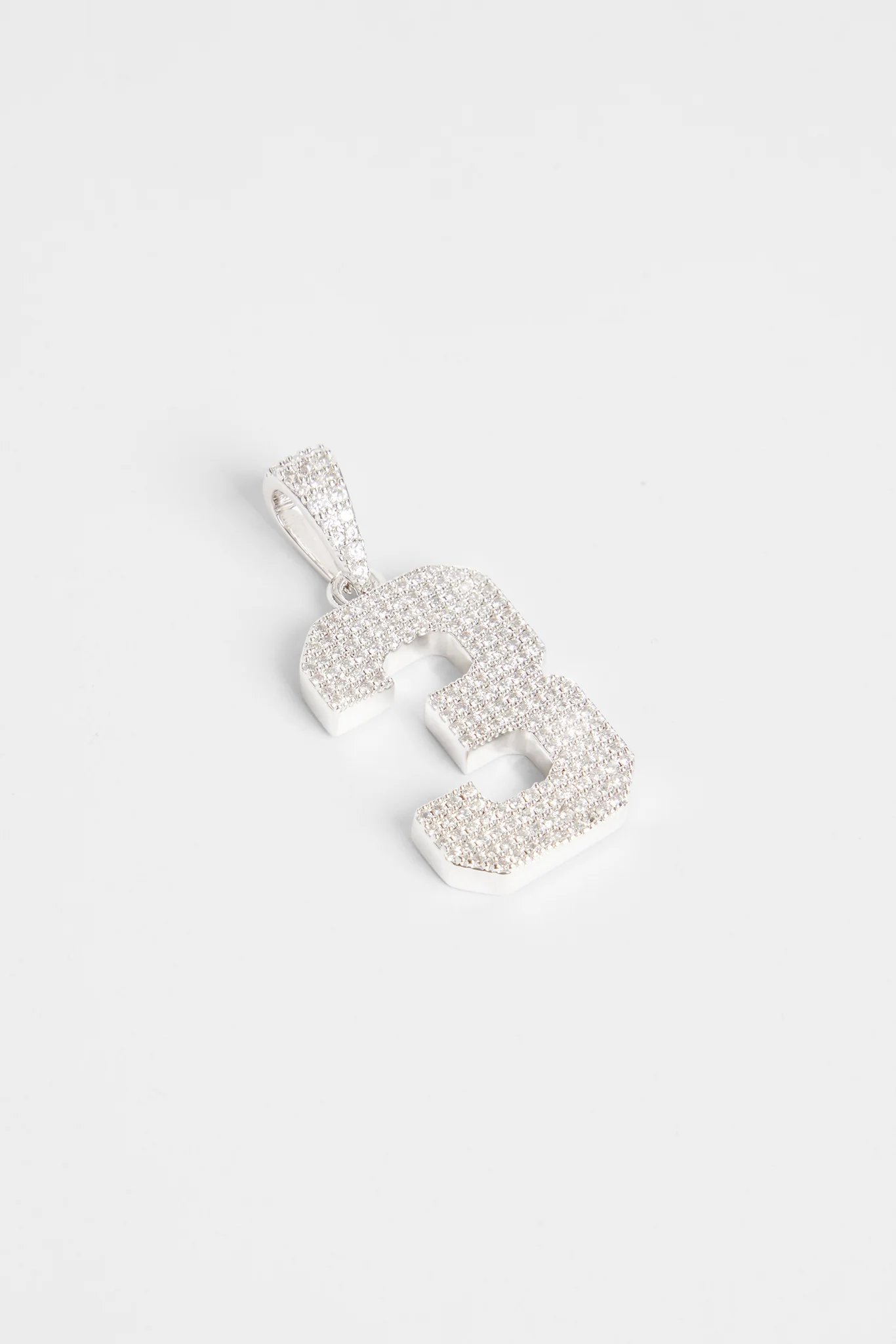 Iced 3 Number Pendant - Image 3