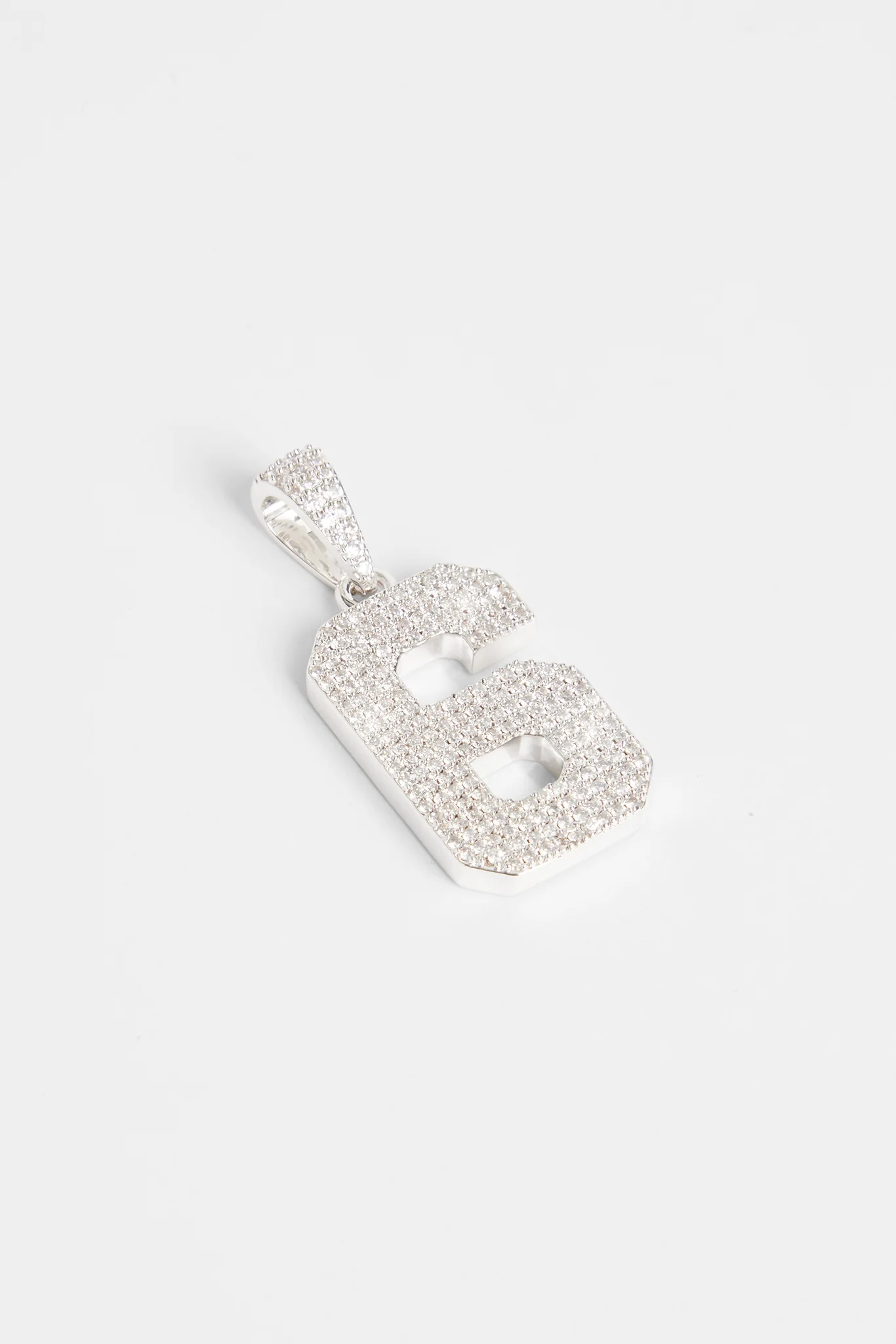 Iced 6 Number Pendant - Image 3