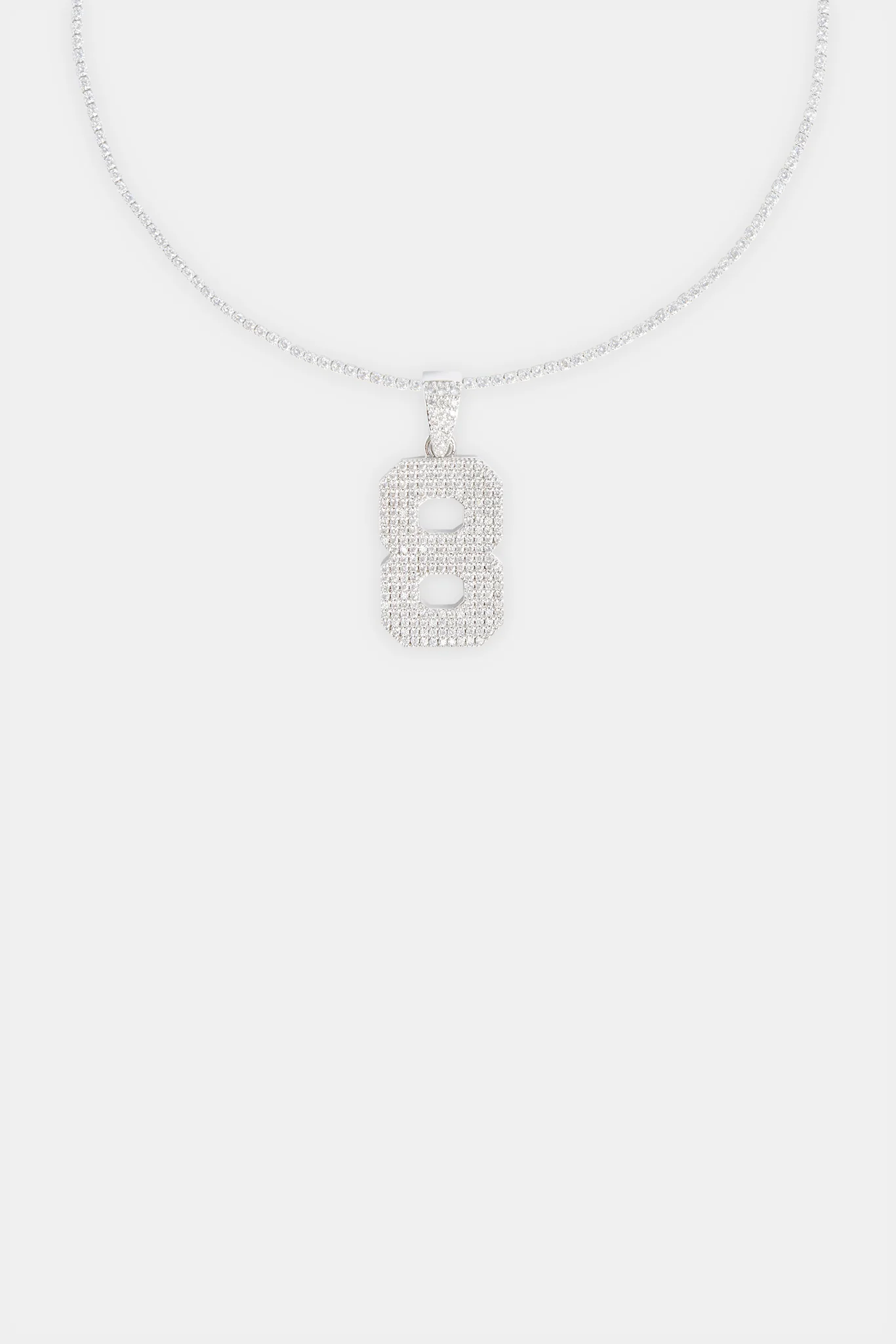 Iced 8 Number Pendant - Image 4