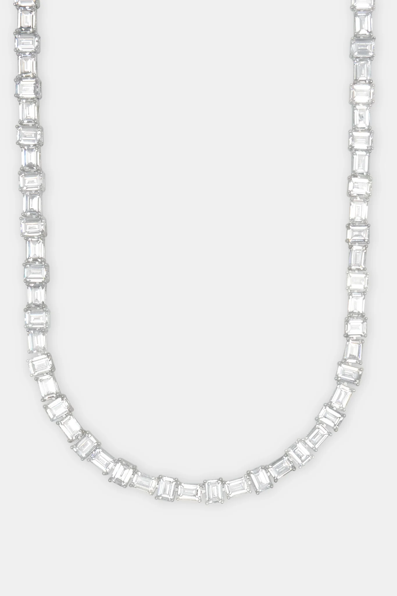 Iced Alternating Baguette Tennis Chain - Image 2