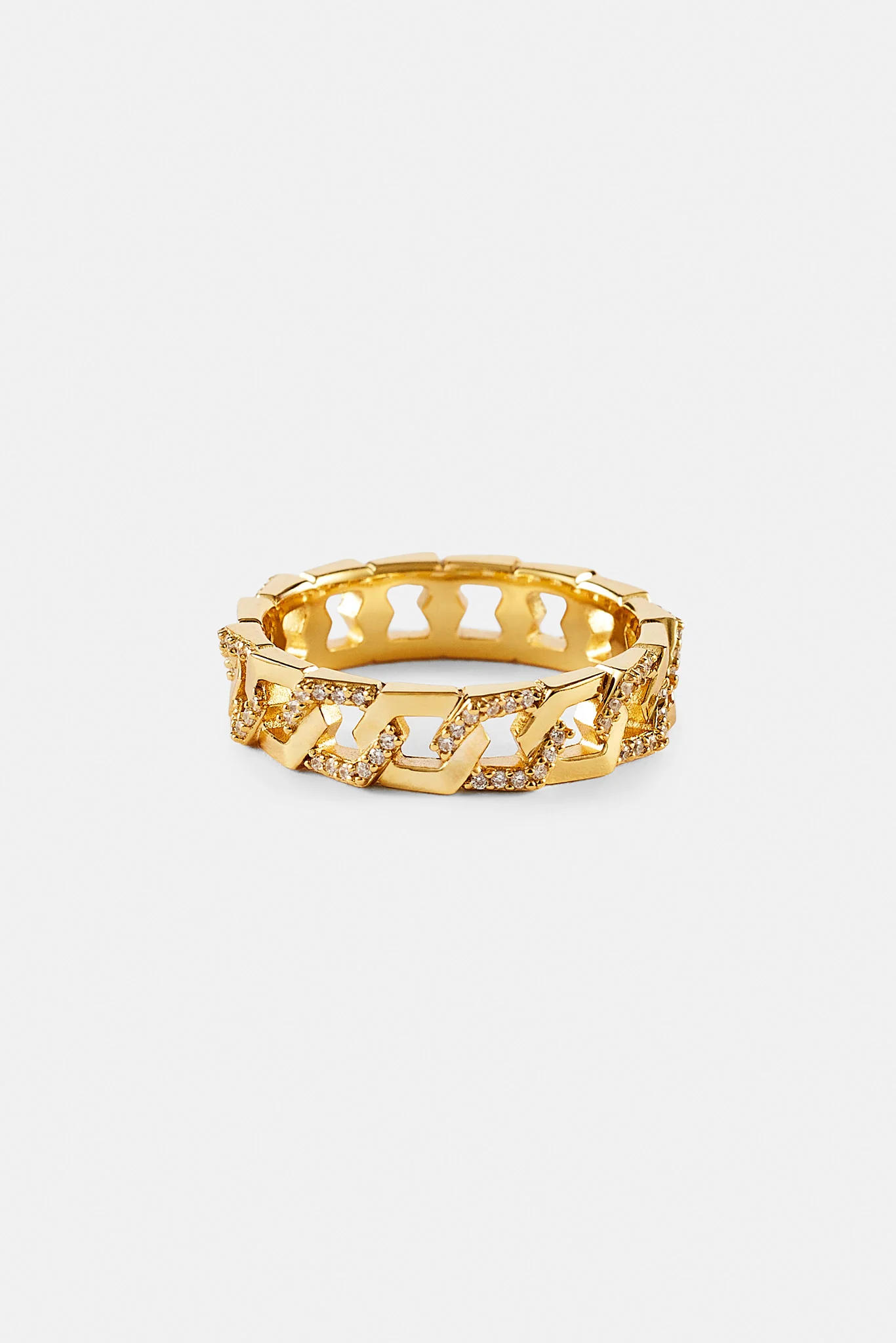 Iced and Polished Hexagon Ring - 5mm - Image 3