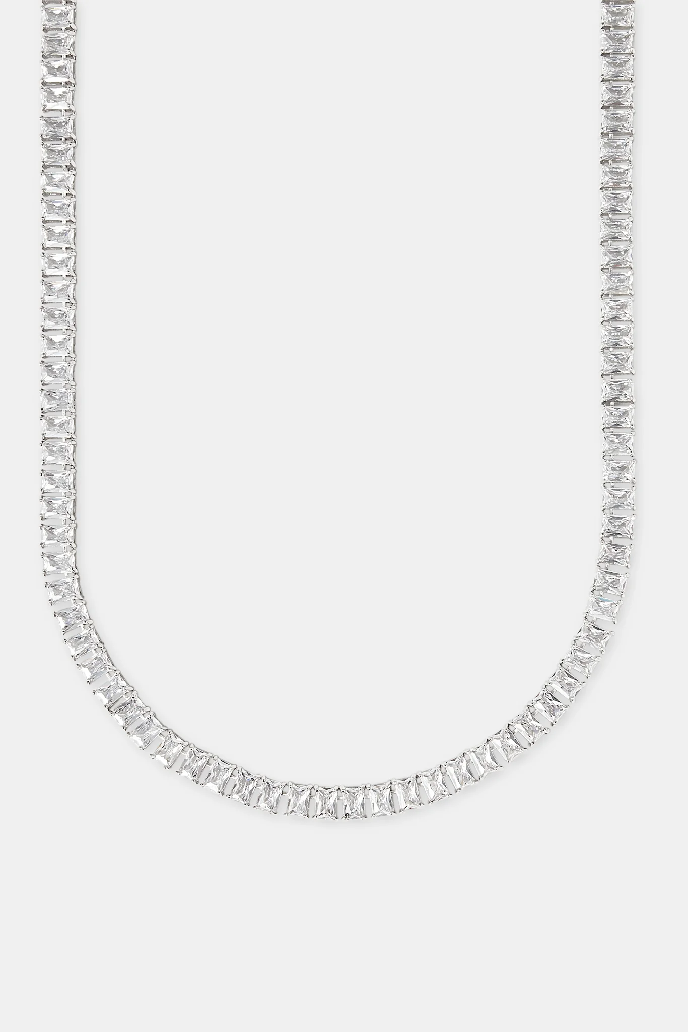 Iced Baguette Stone Tennis Chain - 6mm - Image 2