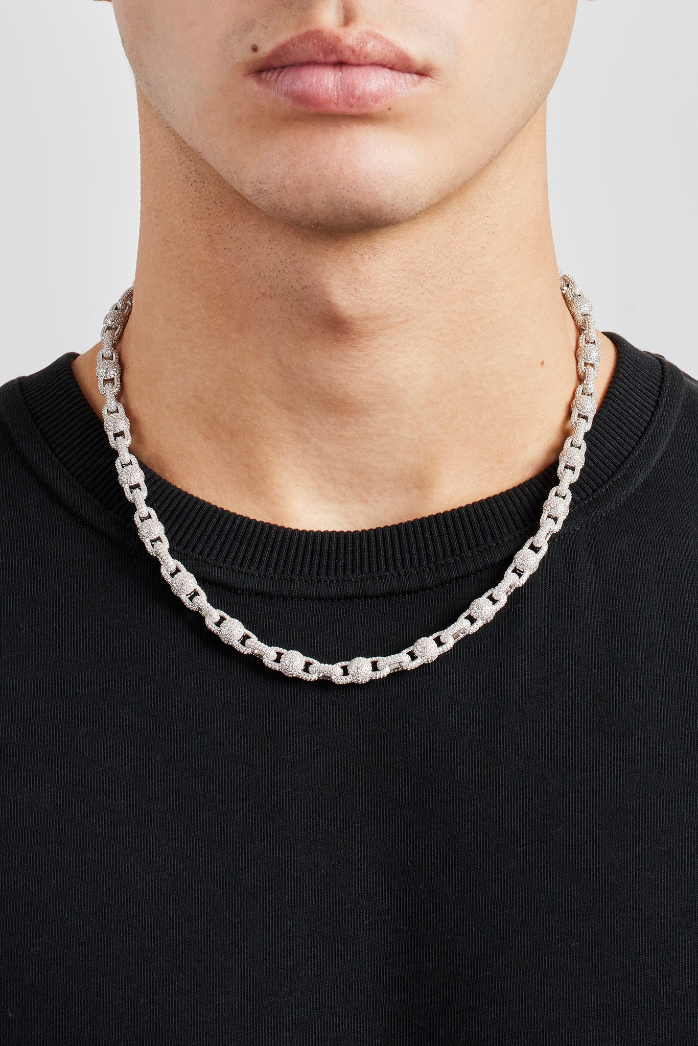 Iced Ball Link Chain - 8mm - Image 2