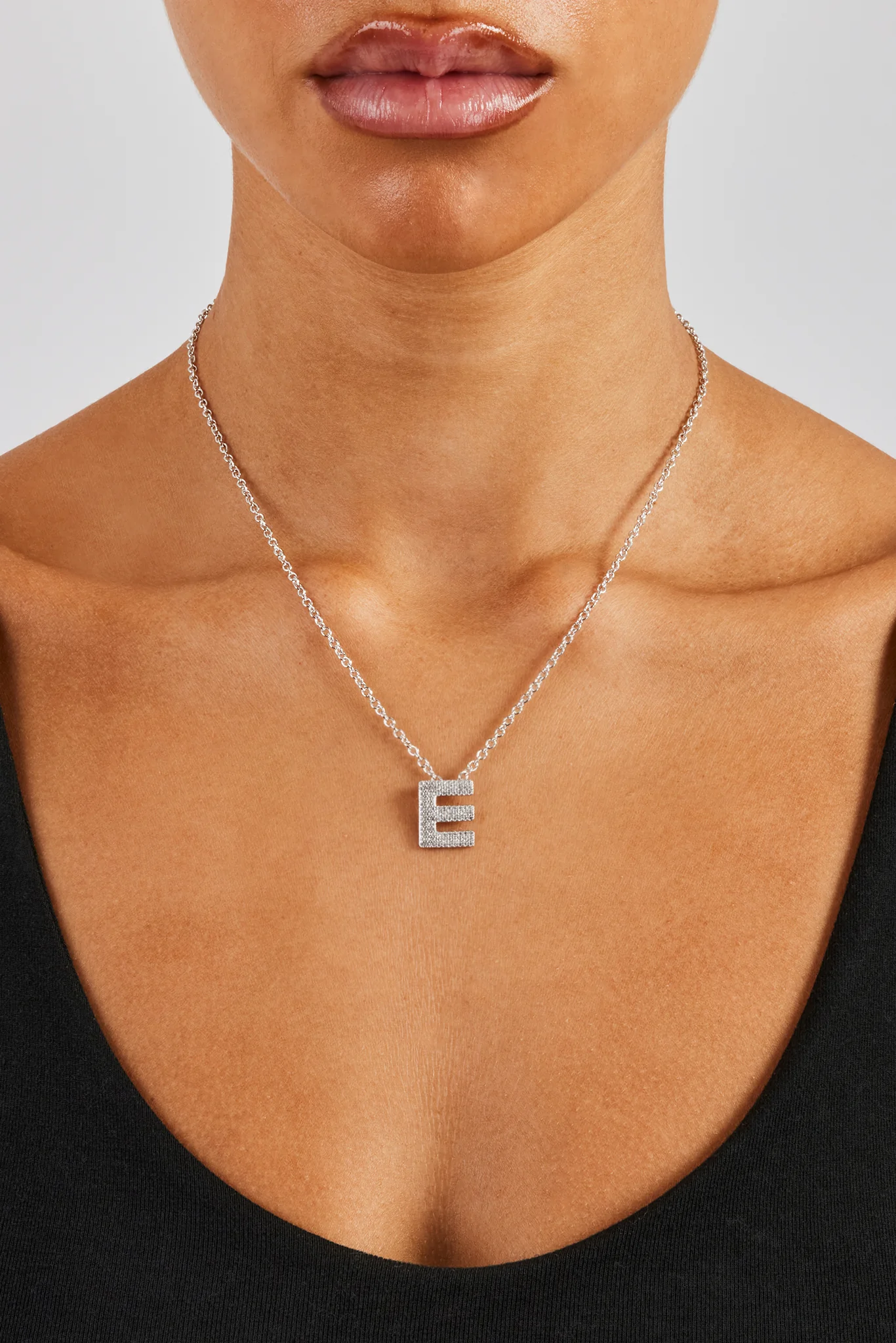 Iced Initial Necklace - 20mm - Image 5
