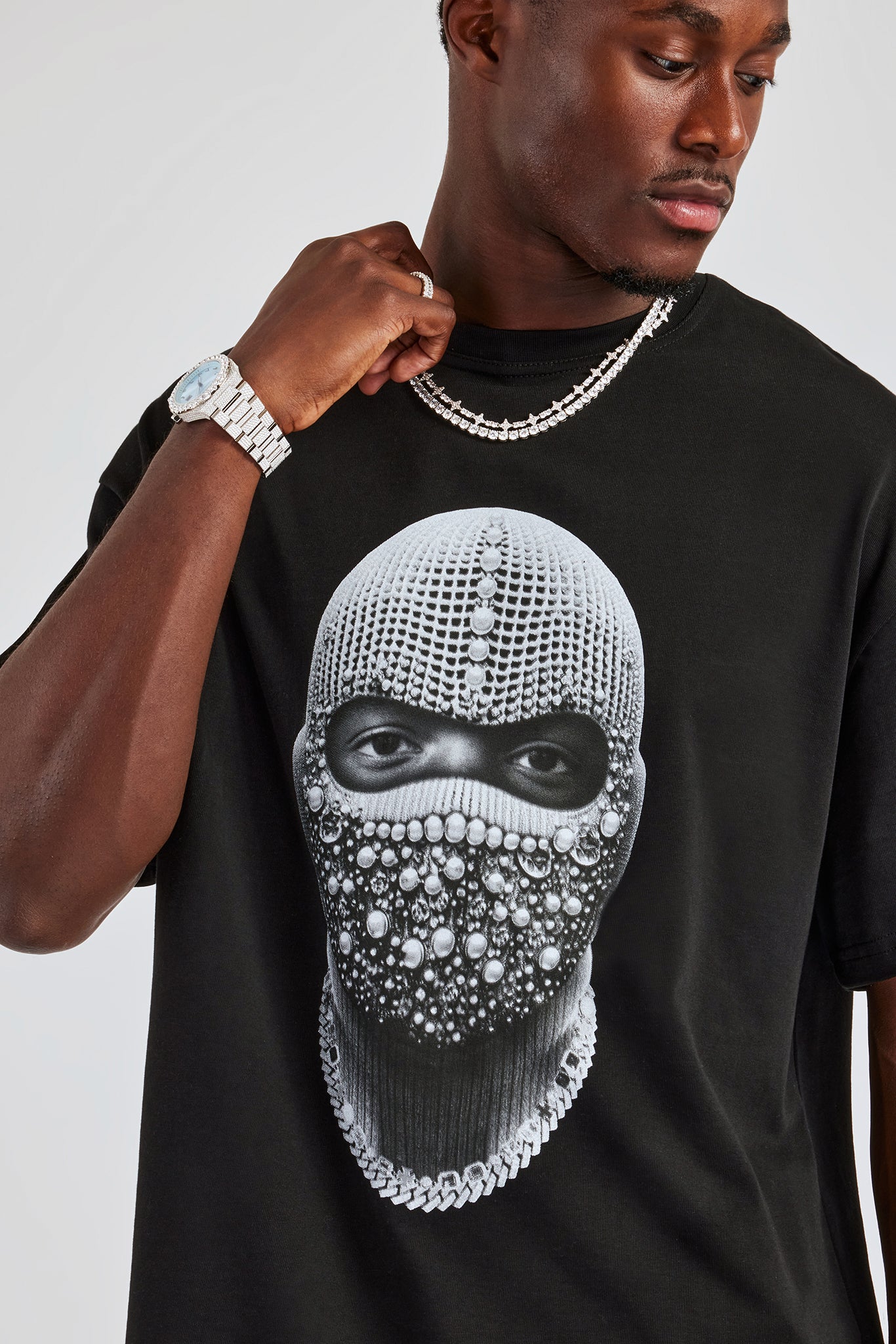 Iced Bally Oversized T-Shirt - Black - Image 2
