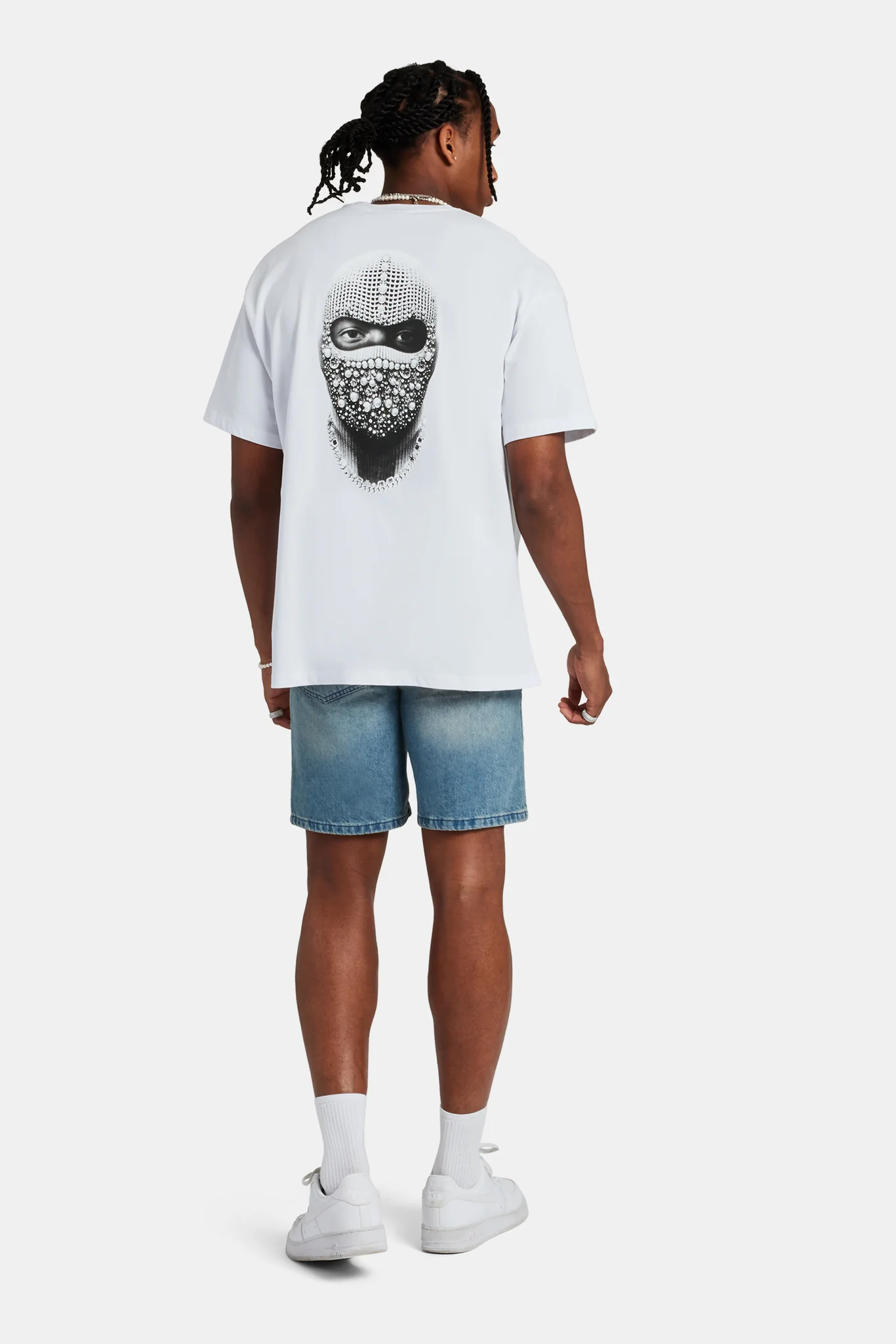 Iced Bally Oversized T-Shirt - White - Image 3