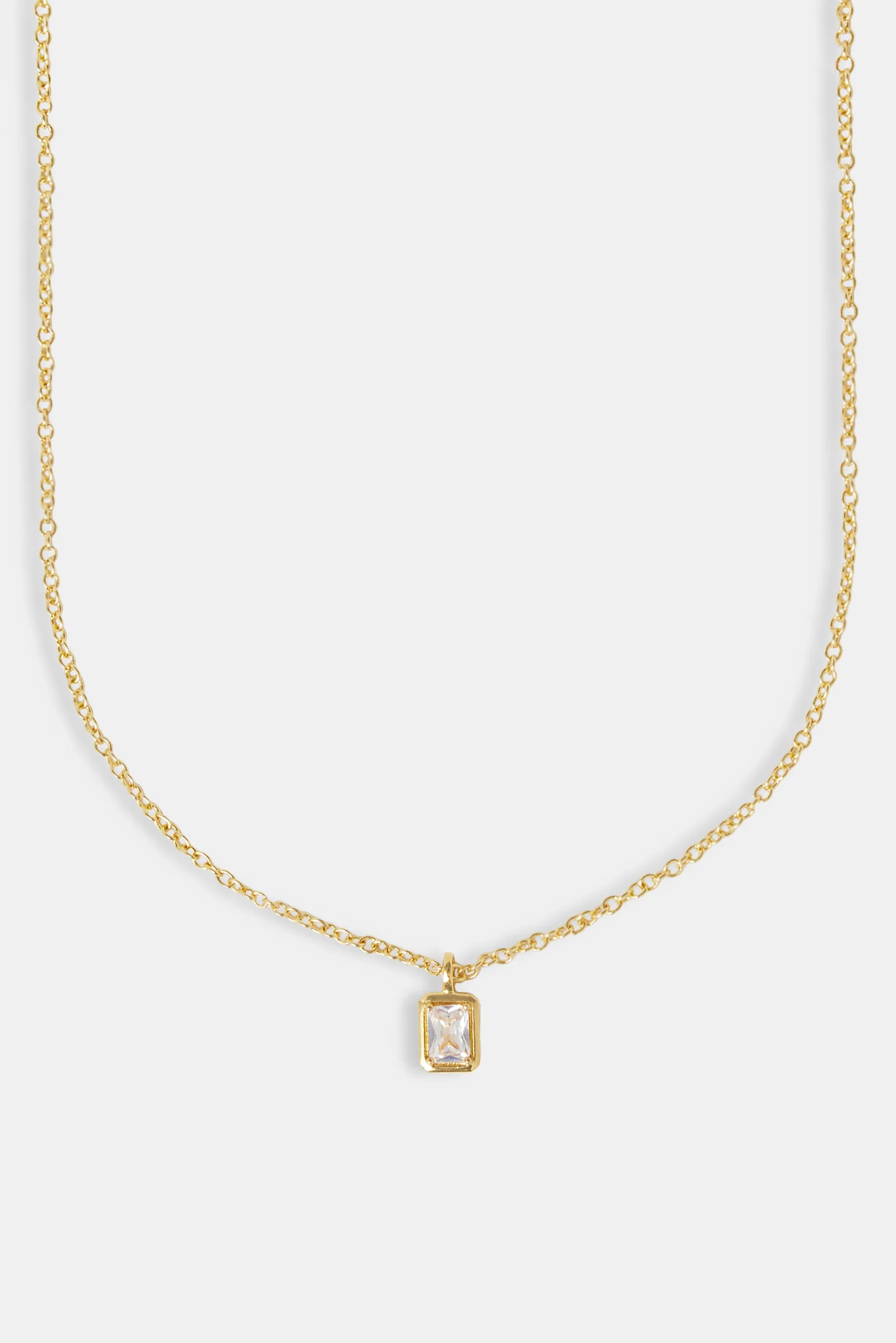 Iced Bezel Necklace - 10mm - Image 2