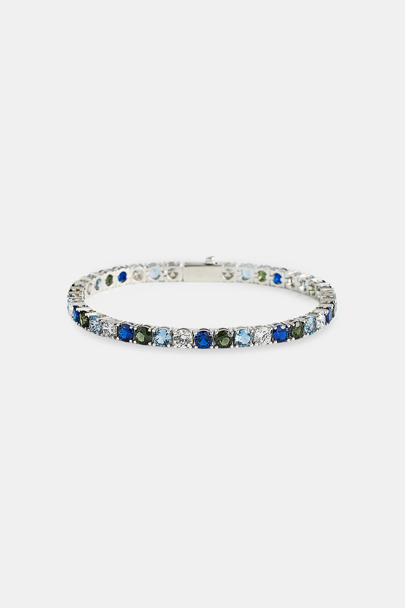 Iced Blue Ombre Tennis Bracelet - 5mm - Image 3