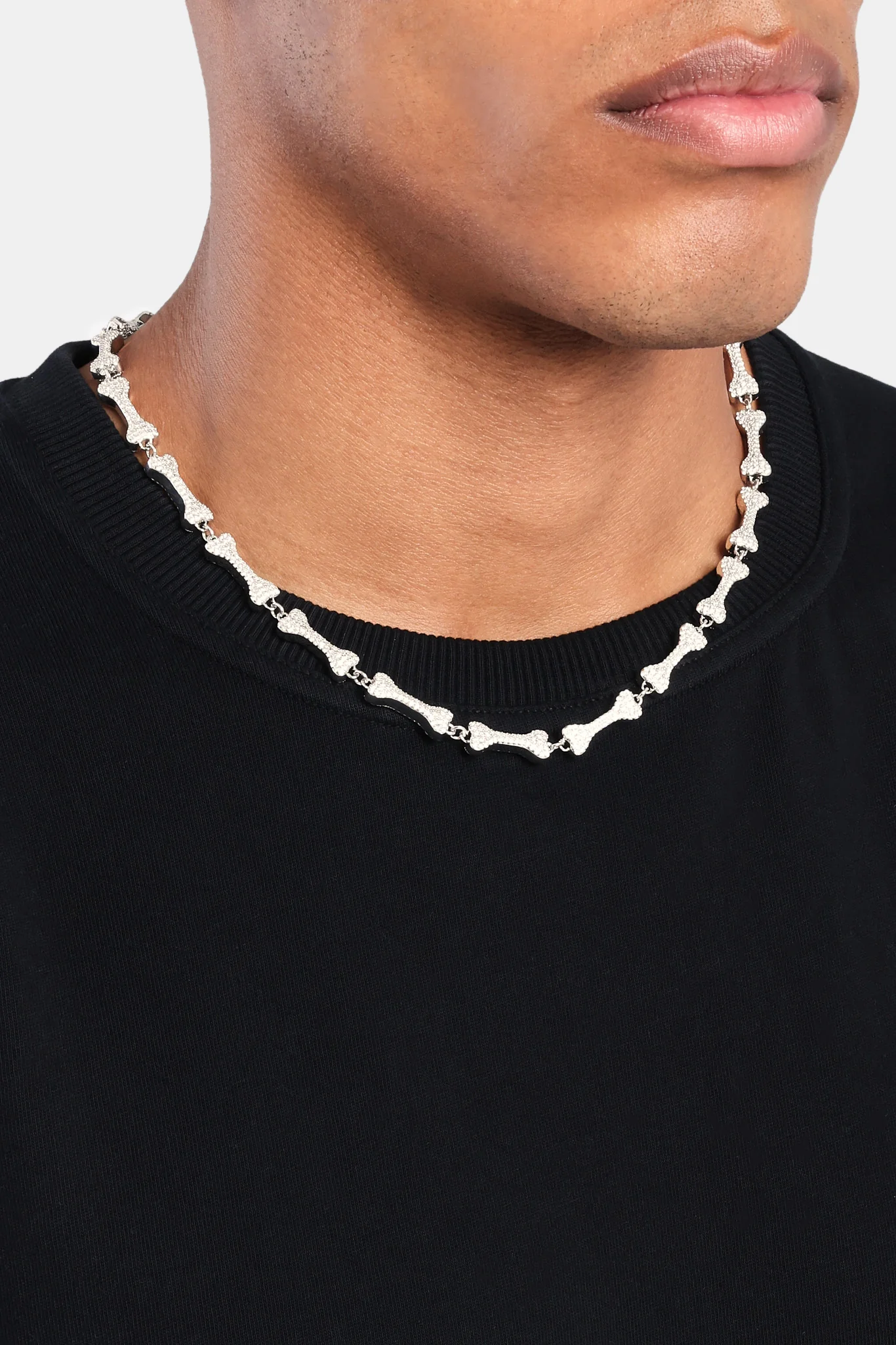 Iced Bone Chain - White - 6mm - Image 4