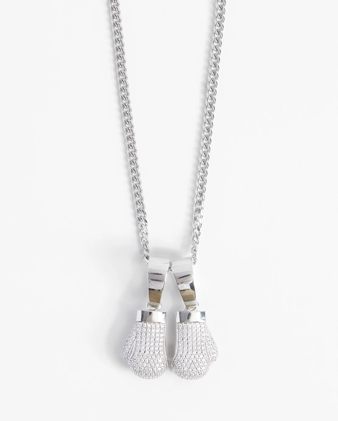 Iced Boxing Gloves Necklace - Image 2