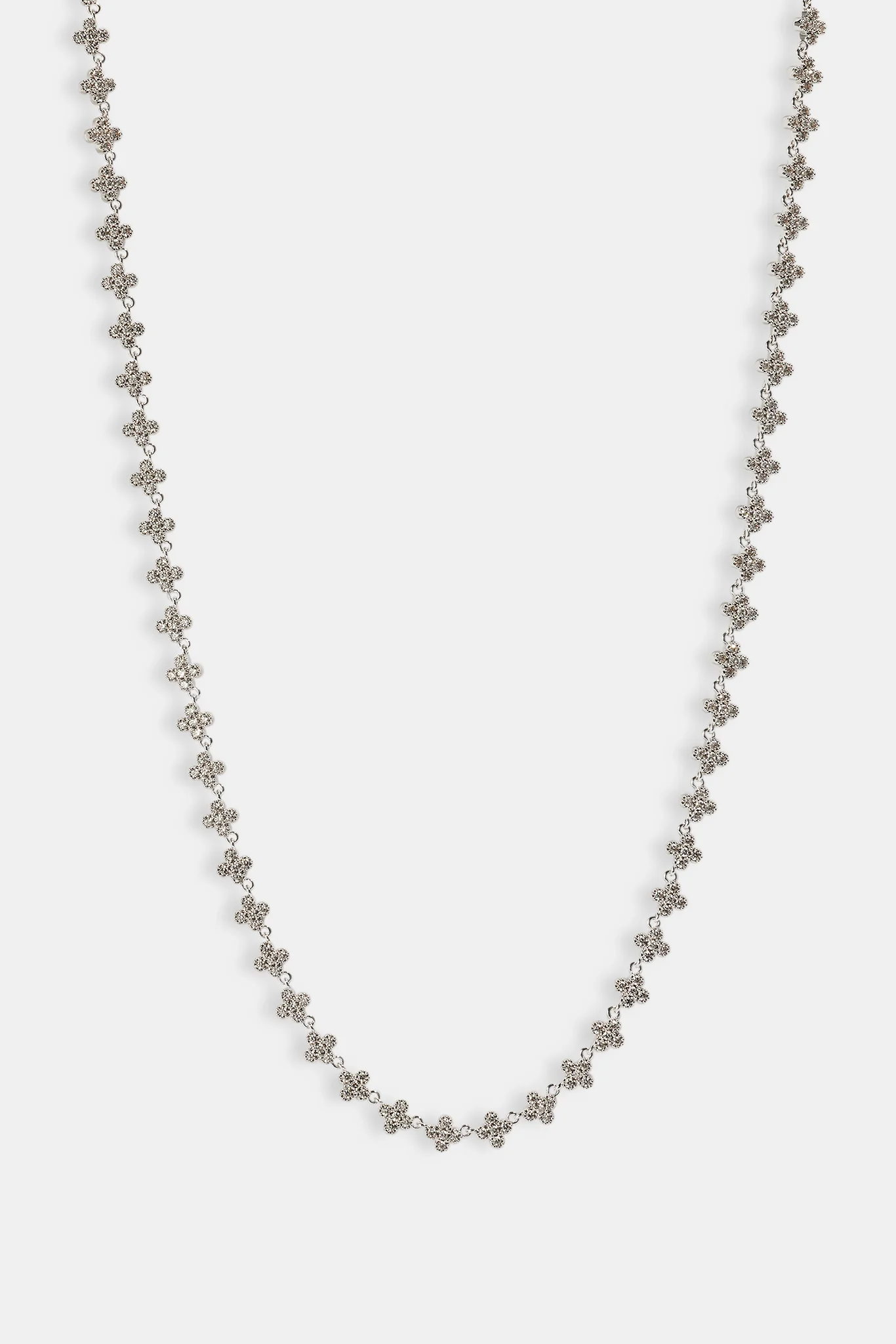 Iced Connecting Motif Chain - 5mm - White - Image 4