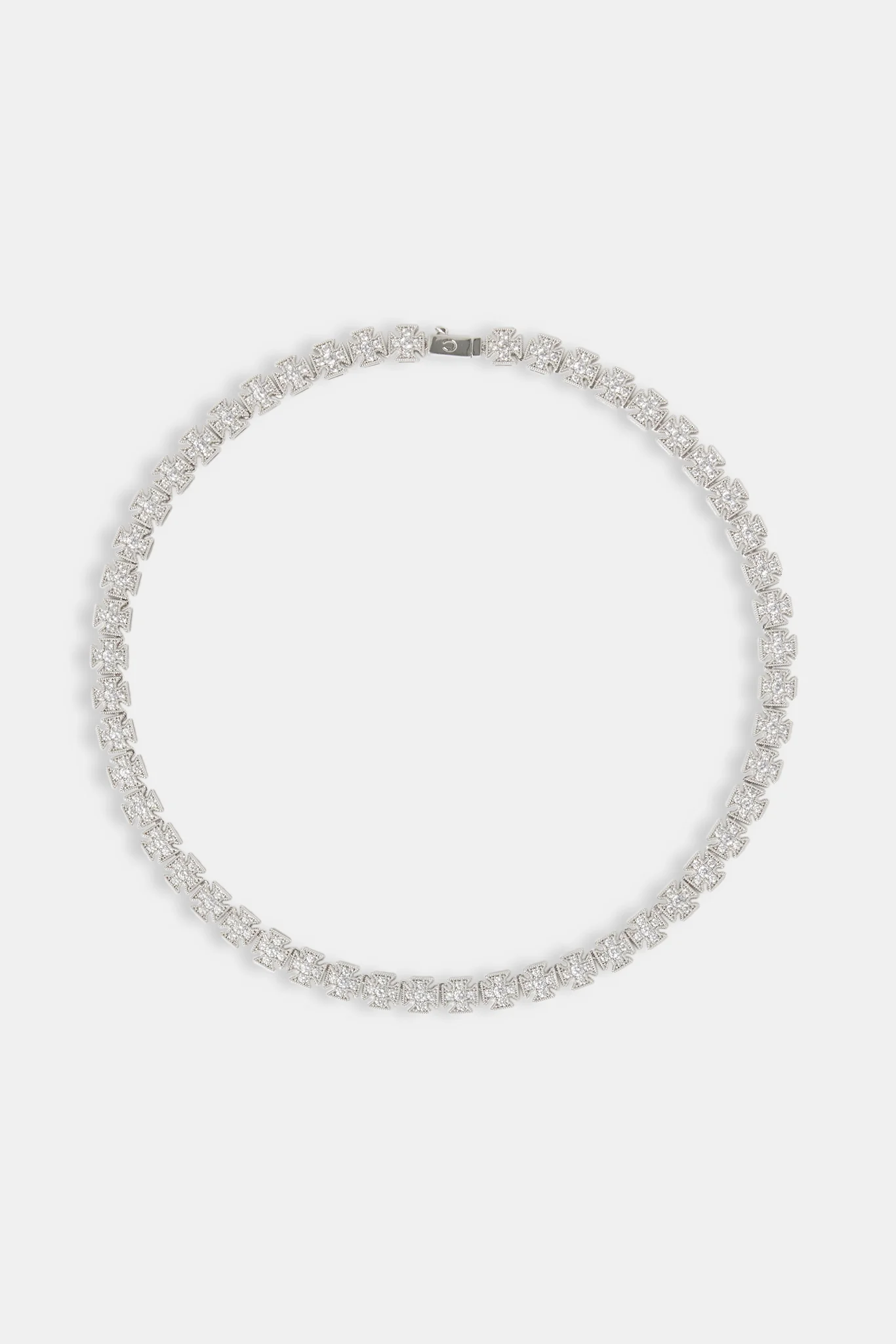 Iced Cross Motif Chain - 10mm - Image 4
