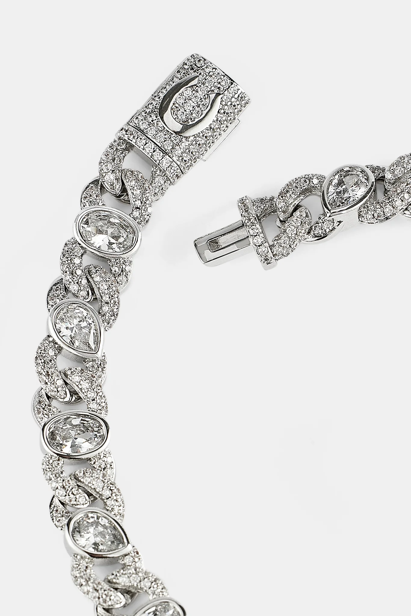 Iced Cuban Gemstone Link Bracelet - 8mm - Image 2