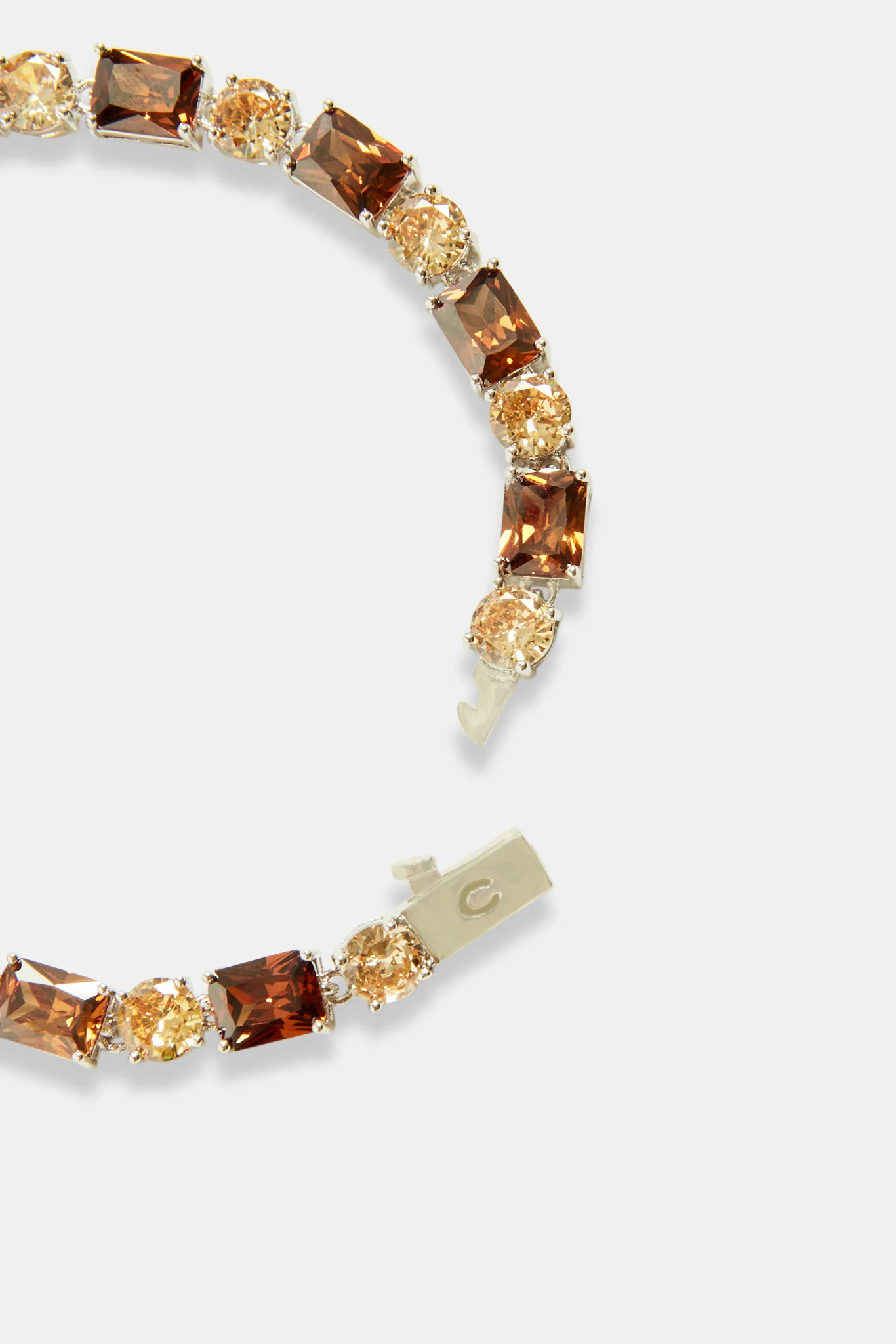 Iced CZ Chocolate Multi Shape Tennis Bracelet - 6mm - Image 3