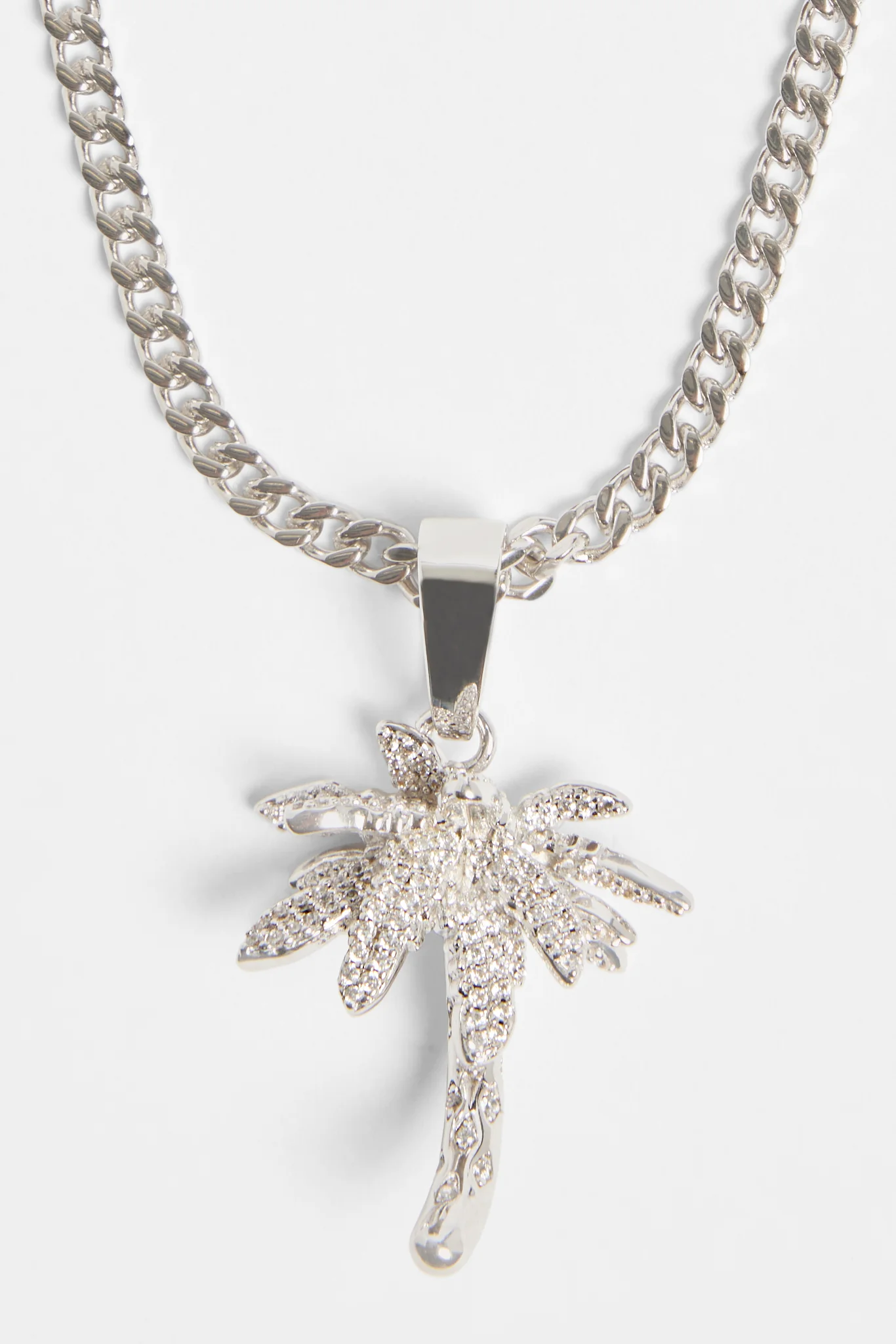 Iced CZ Palm Tree Pendant - Image 7