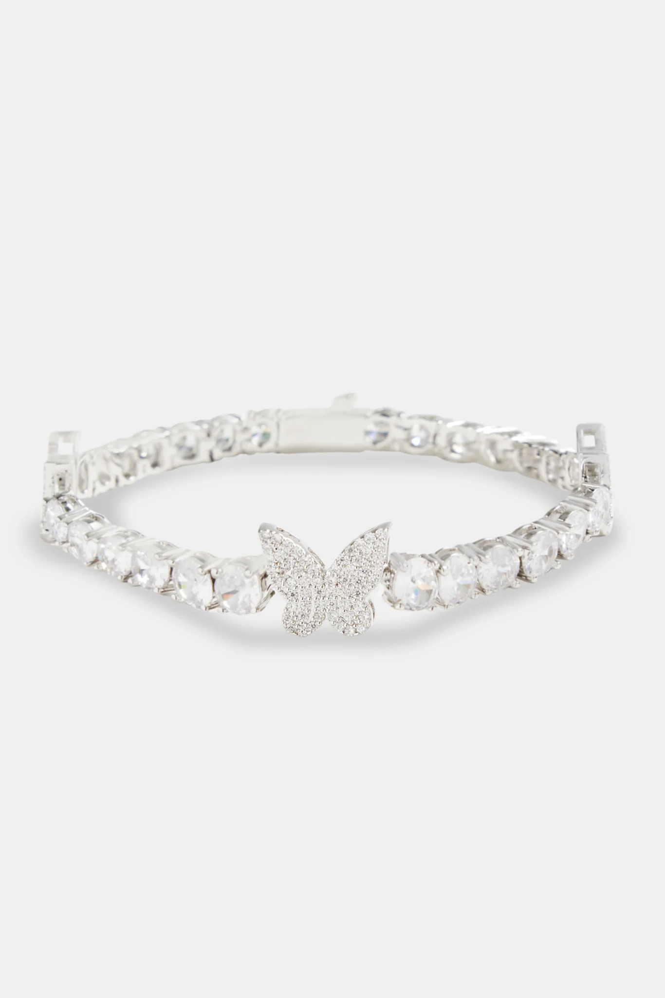 Iced CZ Tennis Butterfly Bracelet - Image 2