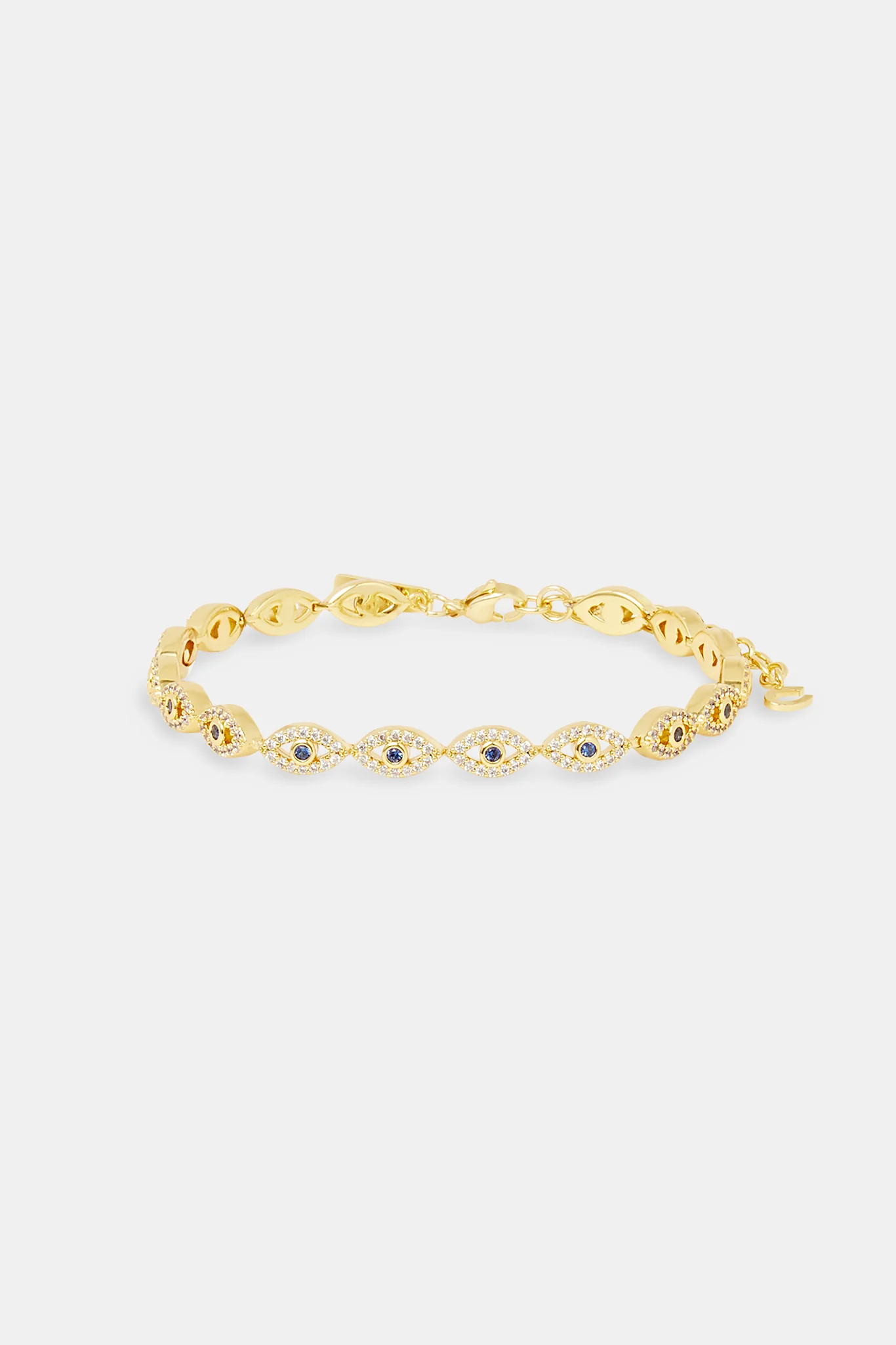 Iced Evil Eye Anklet - 6mm - Image 2