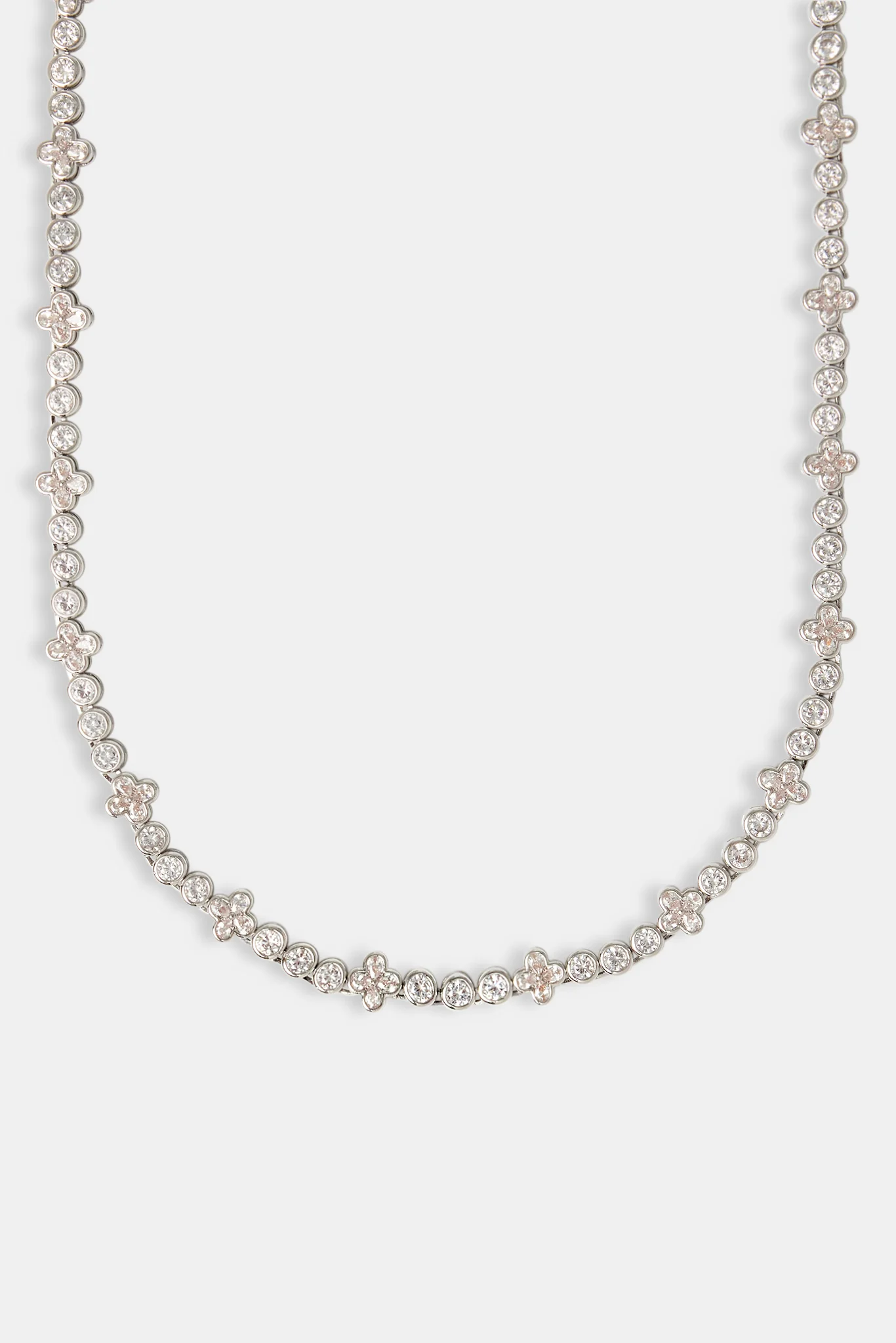 Iced Floral Motif Chain - 8mm - Image 2