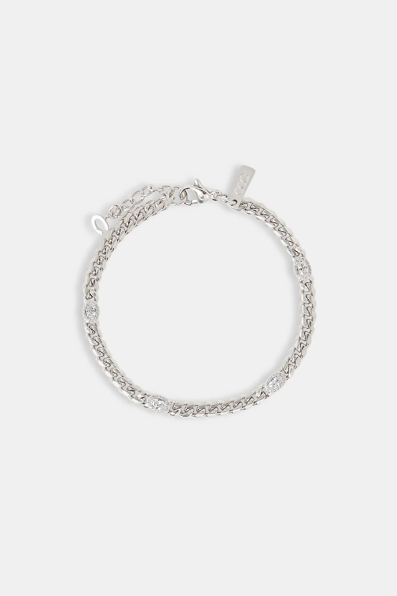 Iced Gemstone Miami Cuban Bracelet - 5mm - Image 2