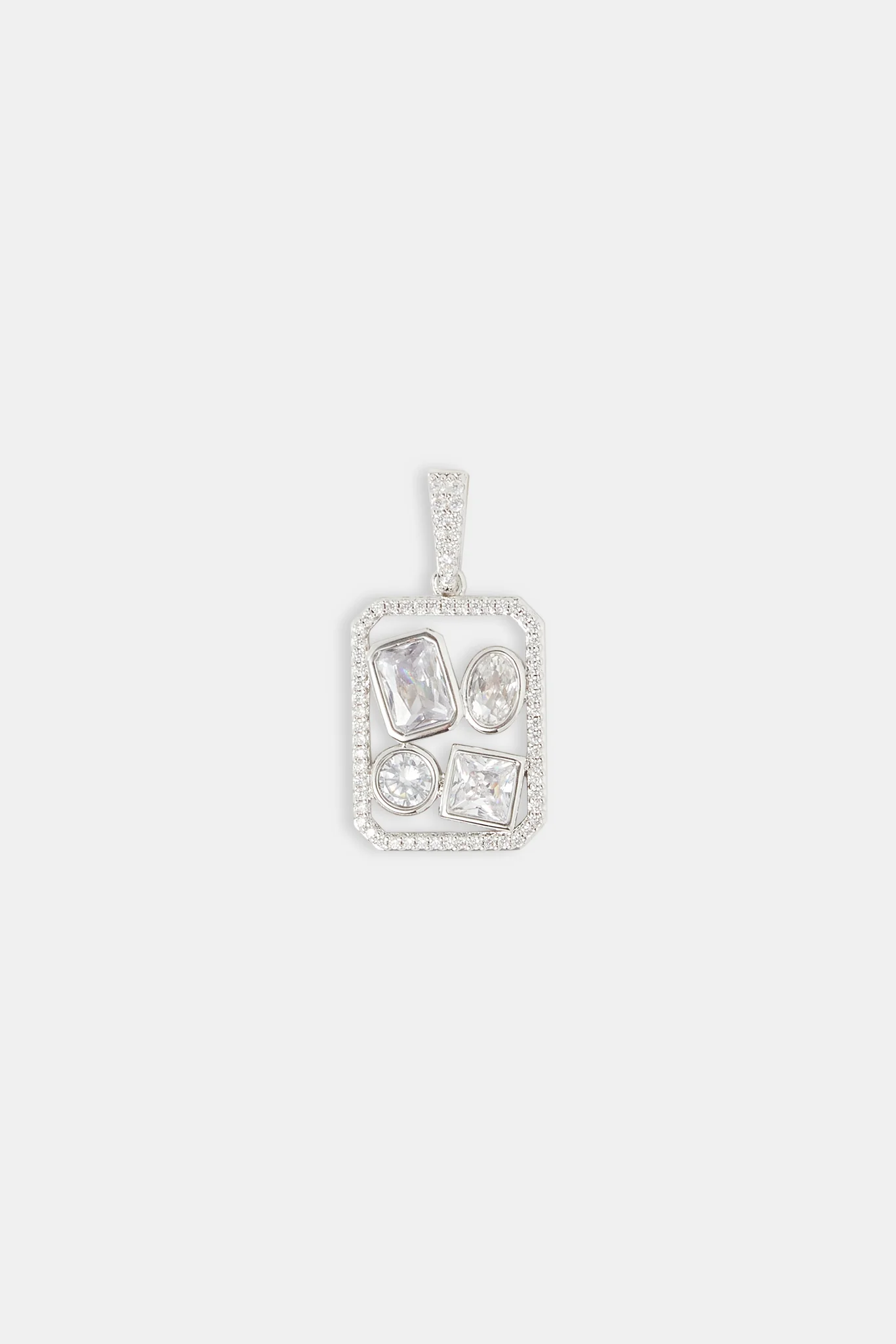 Iced Gemstone Pendant - 20mm - Image 4
