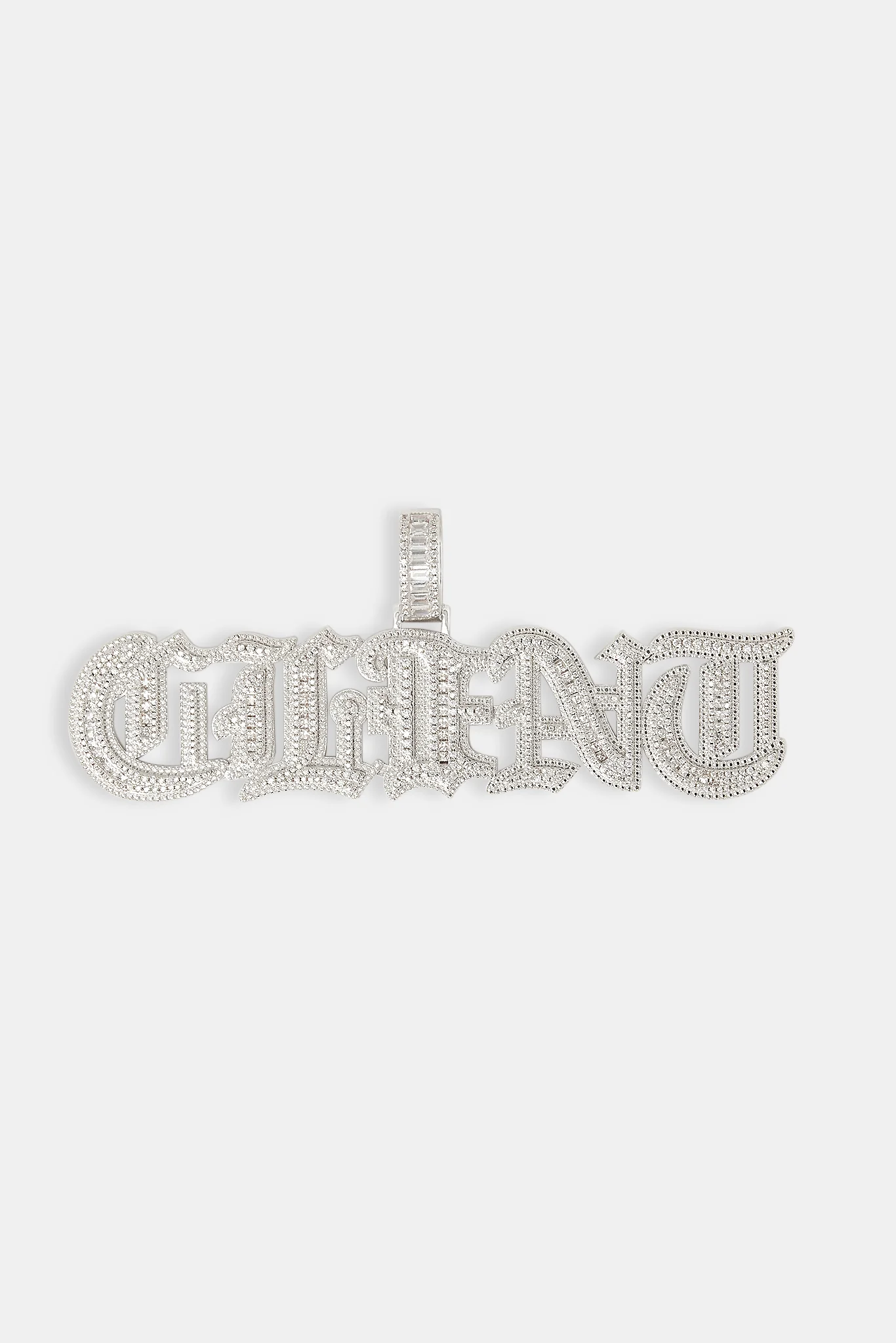 Iced Gothic Font Letter Pendant - 25mm - Image 2