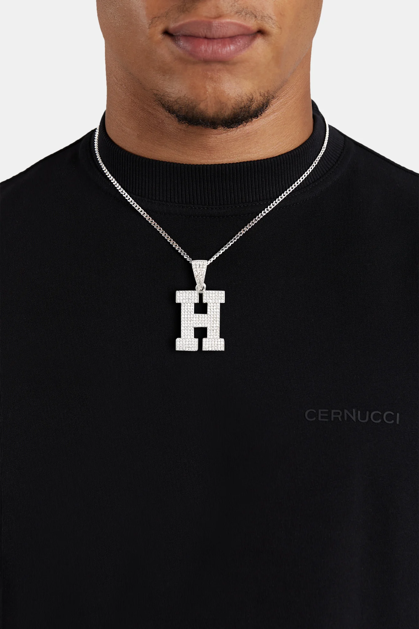 Iced H Pendant - Image 4