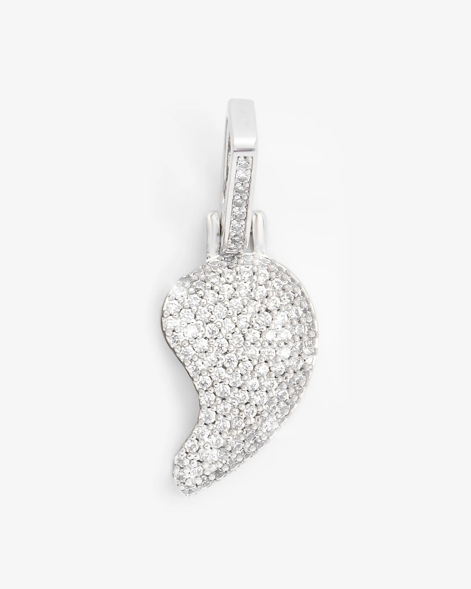 Iced Half Heart Pendant - Image 4