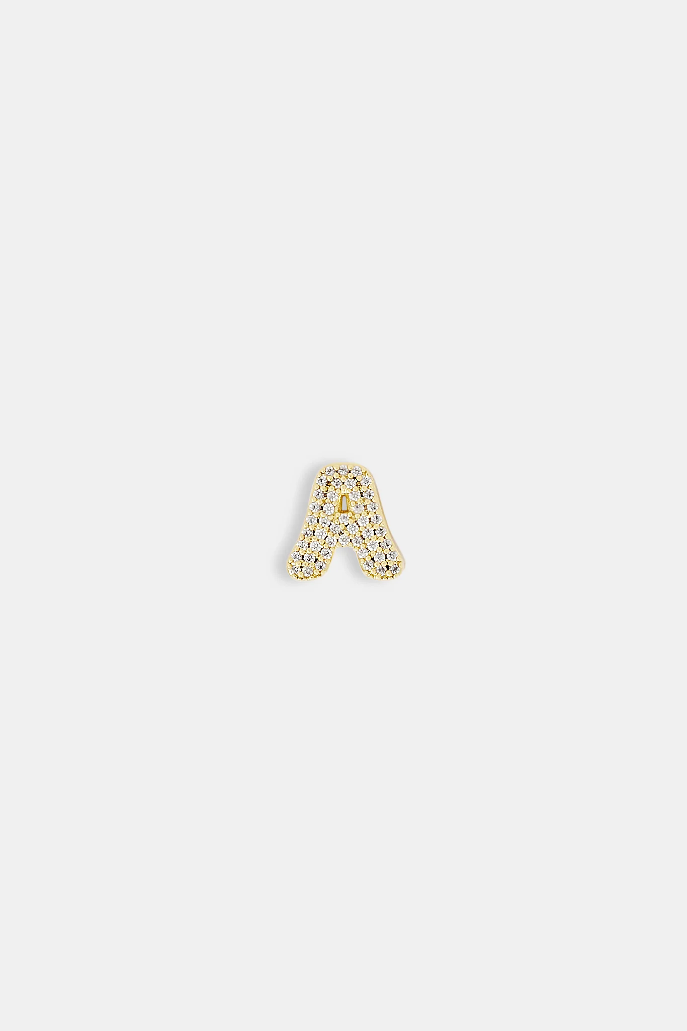 Iced Letter Pendant - 12mm - Image 2