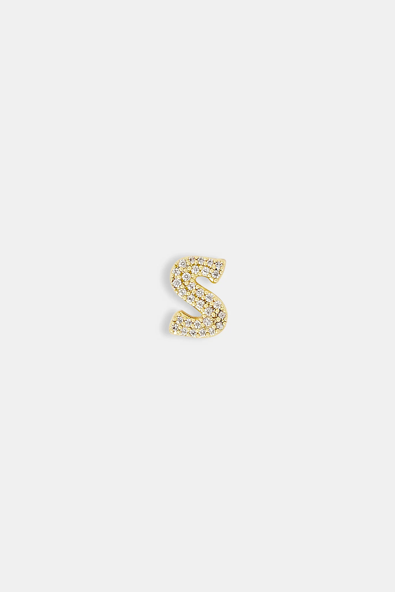 Iced Letter Pendant - 12mm - Image 24