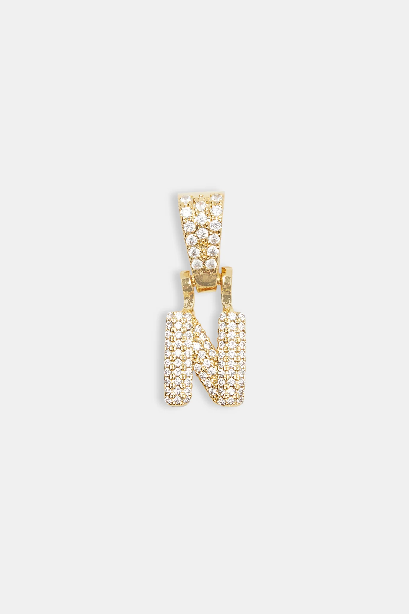 Iced Mini Bubble Pendant - Gold - Image 14