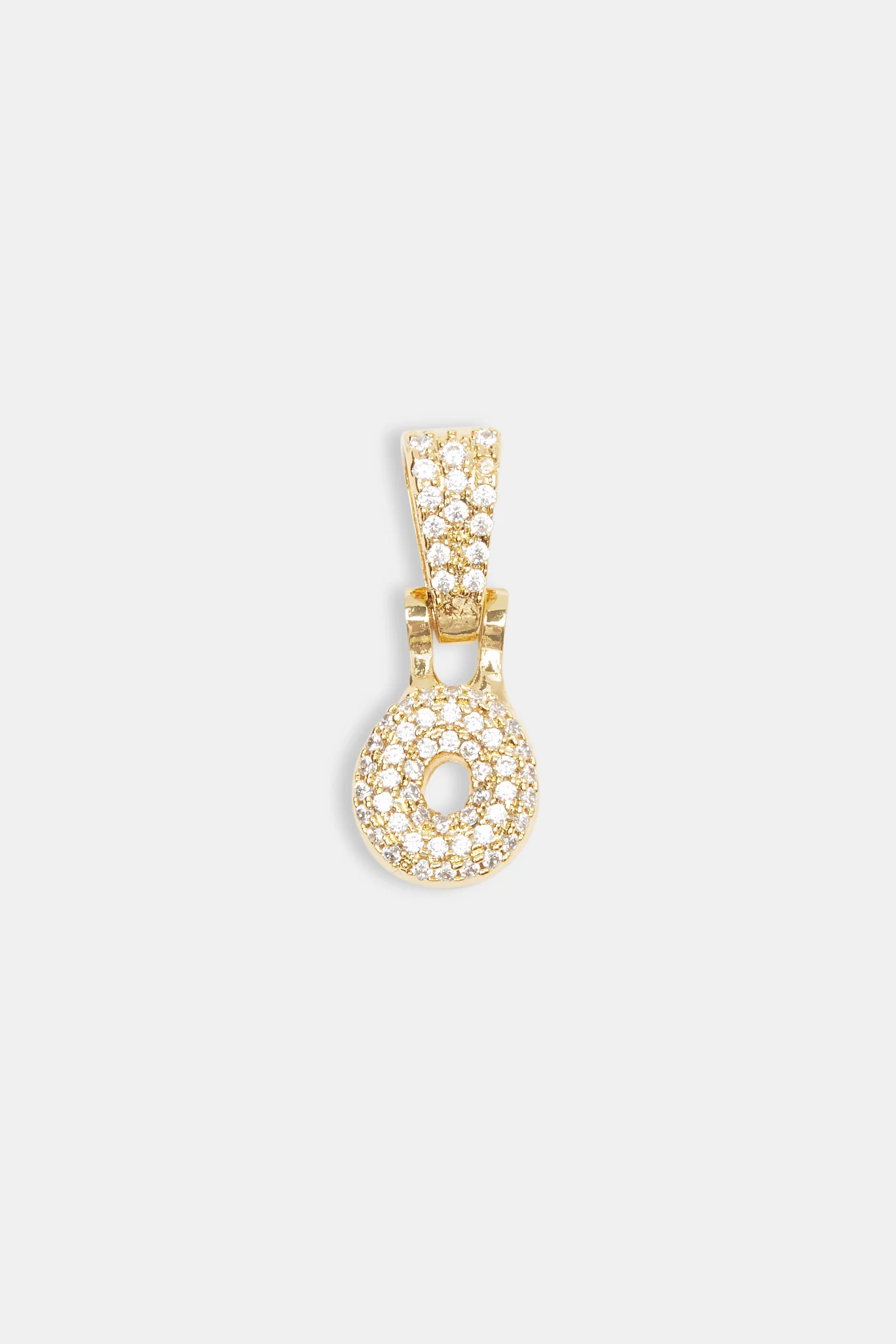 Iced Mini Bubble Pendant - Gold - Image 15