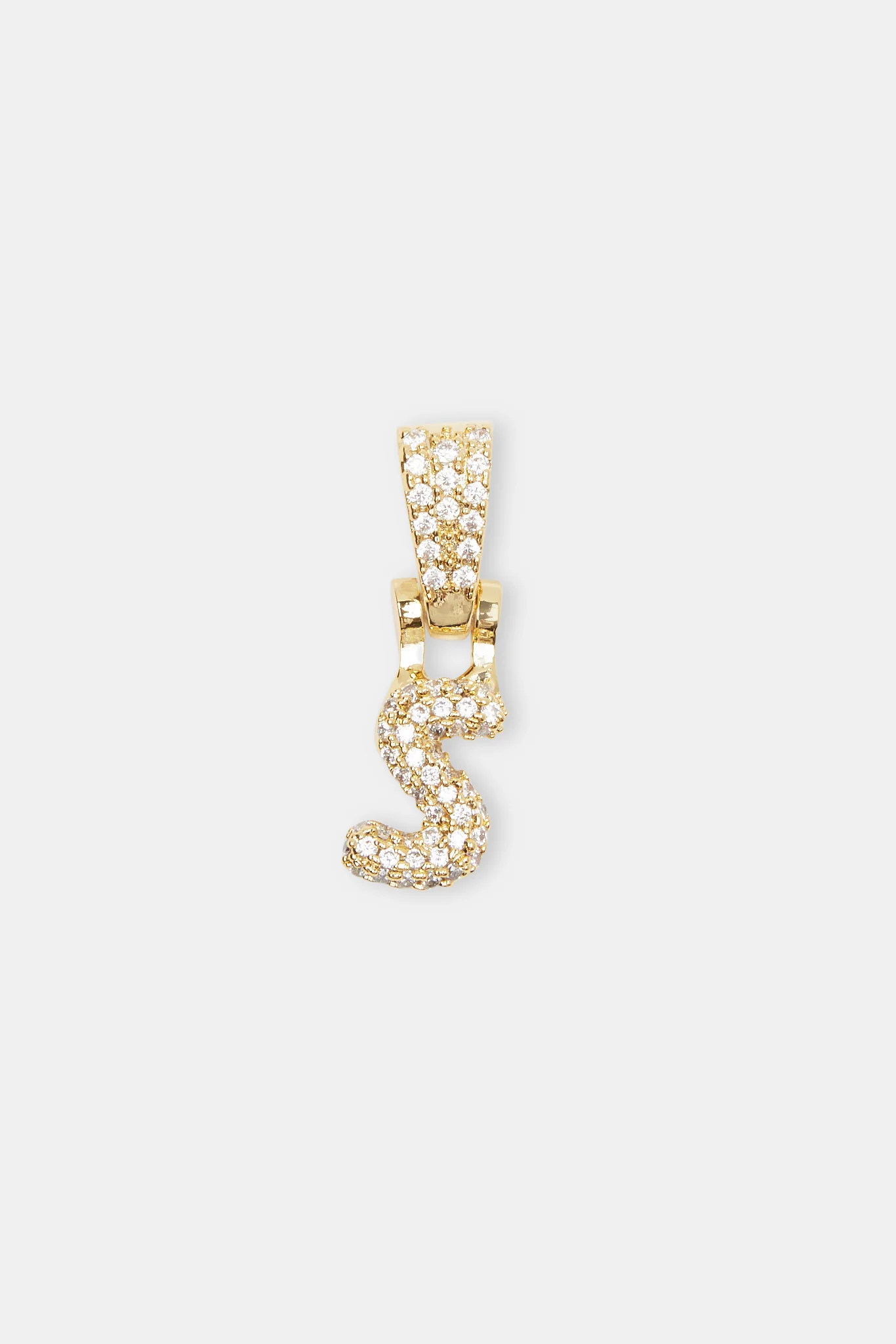 Iced Mini Bubble Pendant - Gold - Image 19