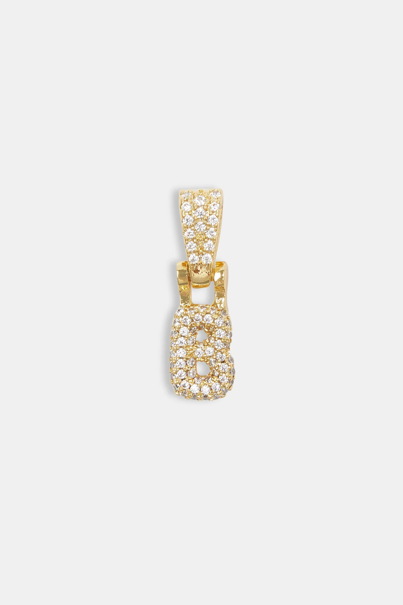 Iced Mini Bubble Pendant - Gold - Image 2