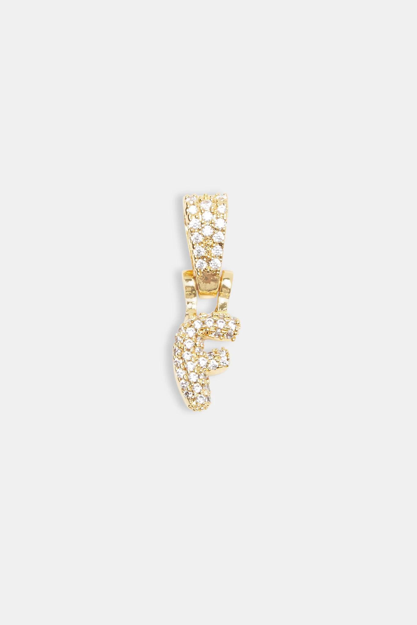 Iced Mini Bubble Pendant - Gold - Image 6