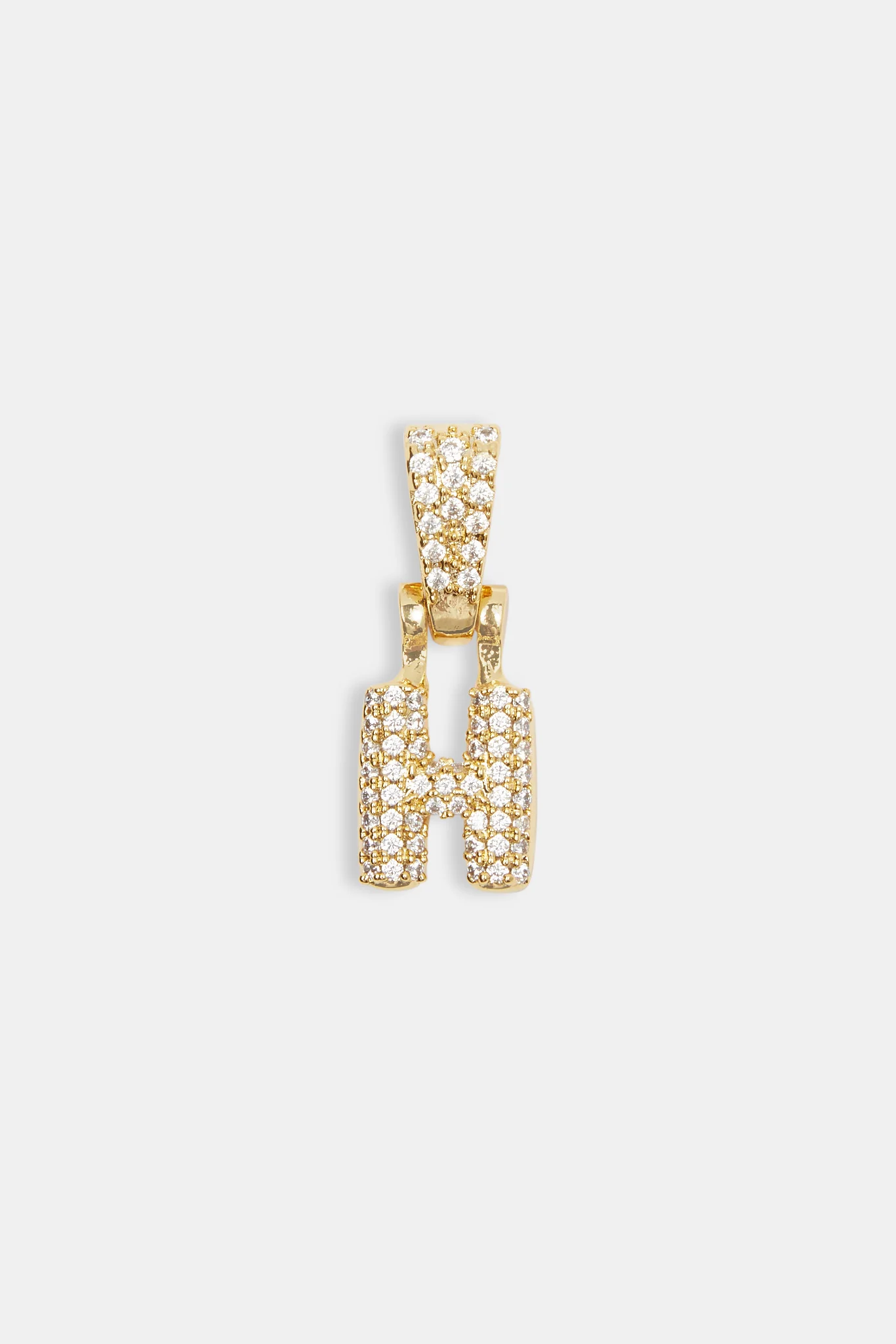Iced Mini Bubble Pendant - Gold - Image 8