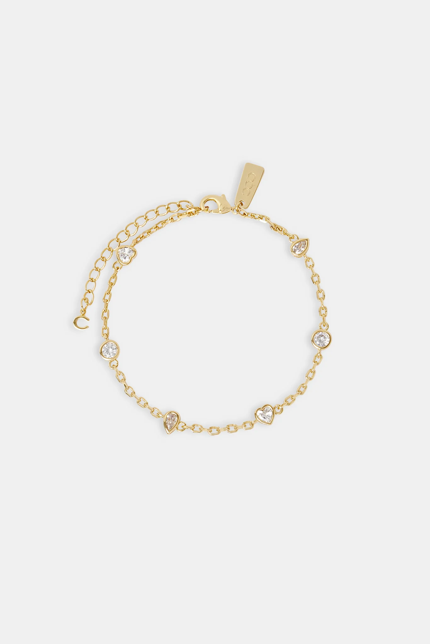 Iced Mix Stone Anklet - 6mm - Image 2