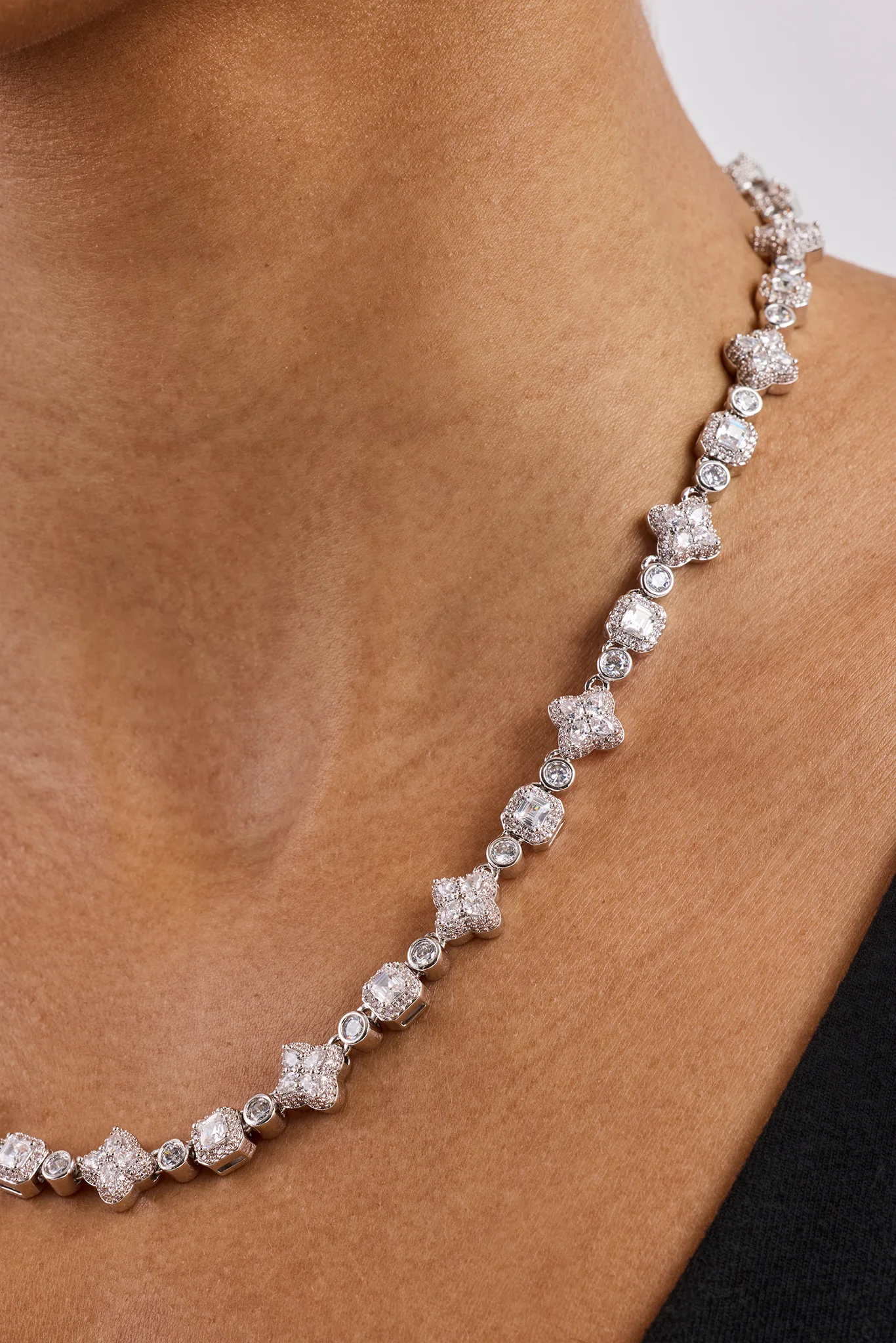 Iced Motif Mixed Stone Chain - 8mm - Image 4