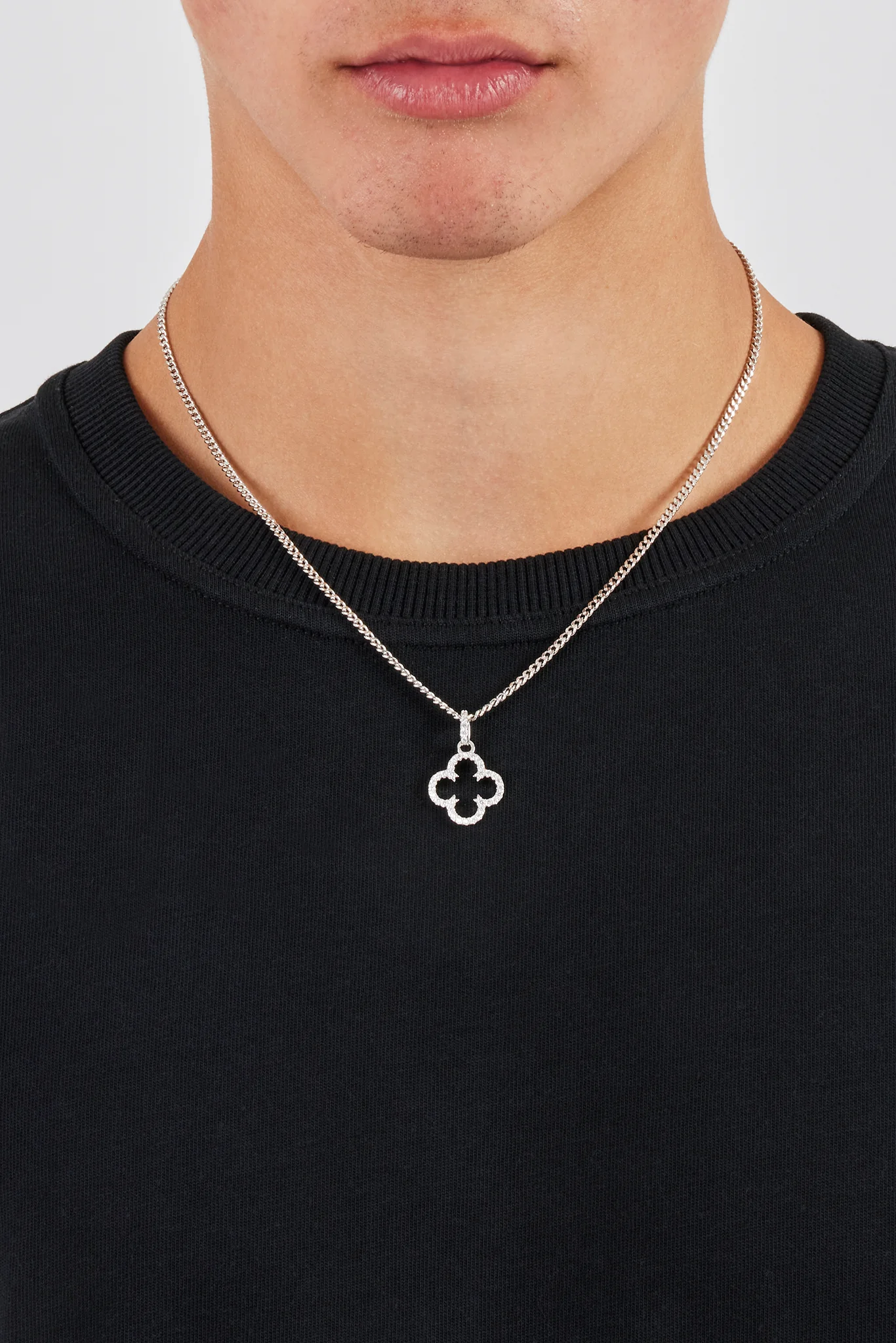 Iced Motif Outline Pendant - Image 3
