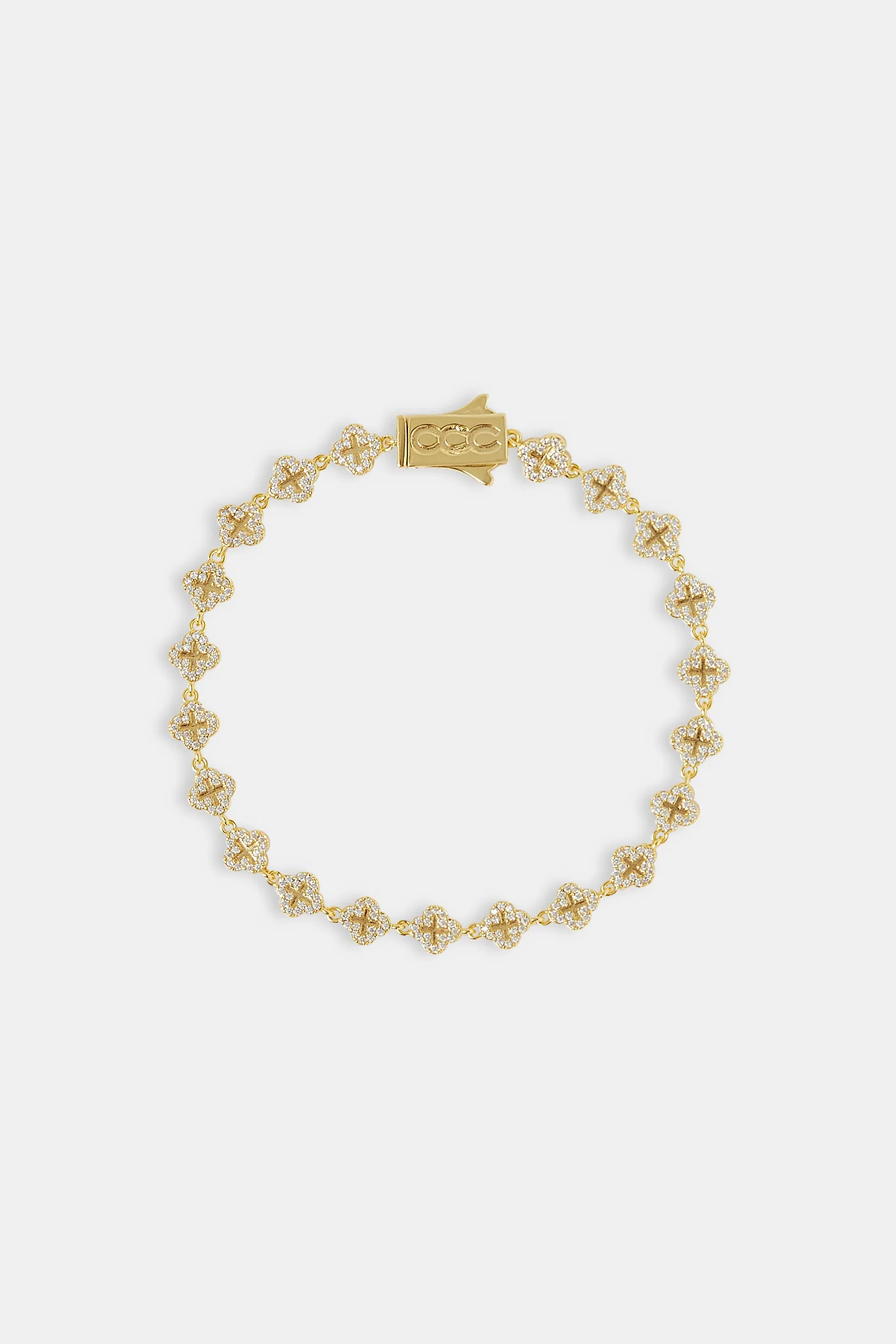 Iced Motif Repeat Bracelet - 6mm - Image 2