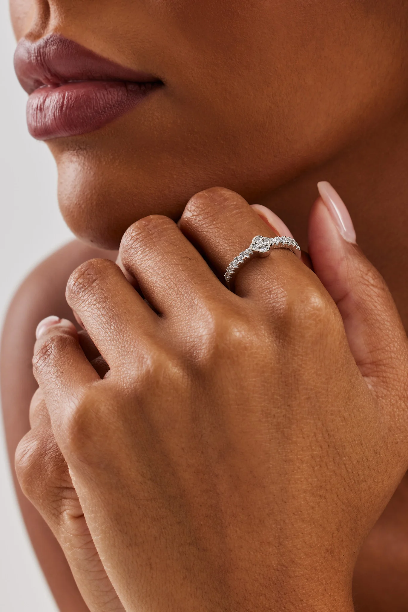 Iced Motif Ring - 6mm - Image 2